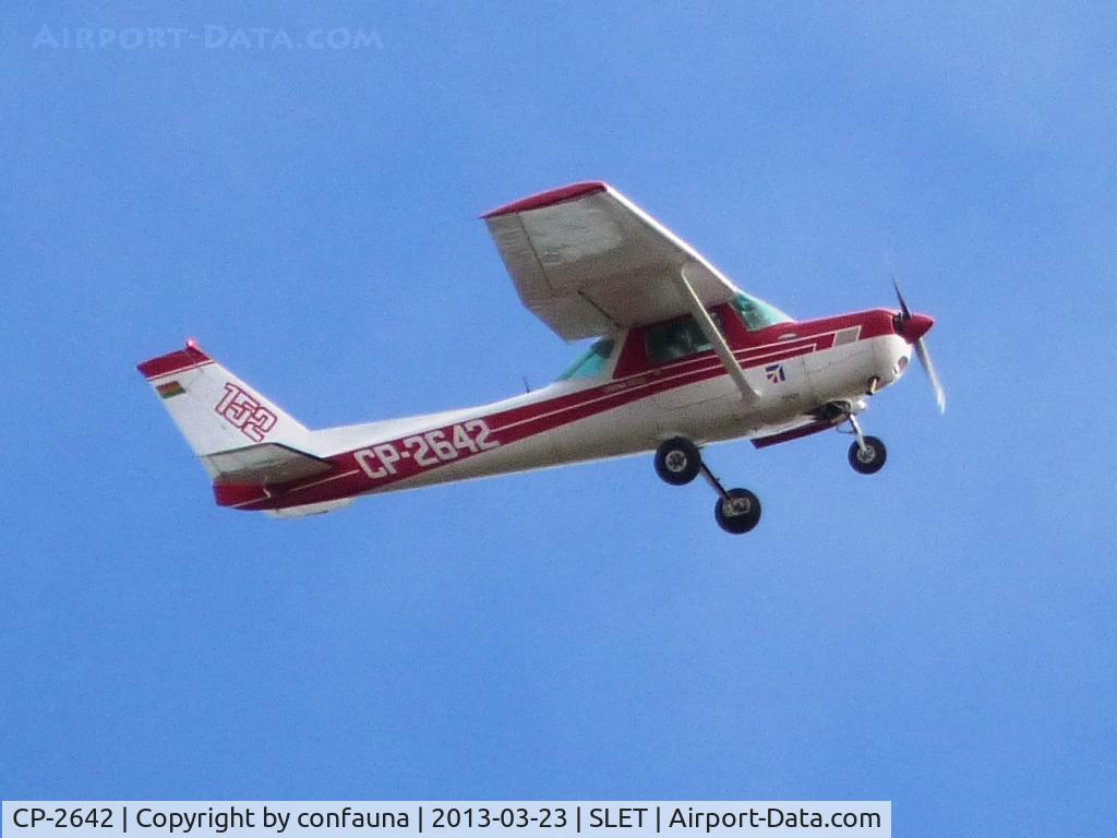 CP-2642, 1978 Cessna 152 C/N 15281847, Flying over Santa Cruz city