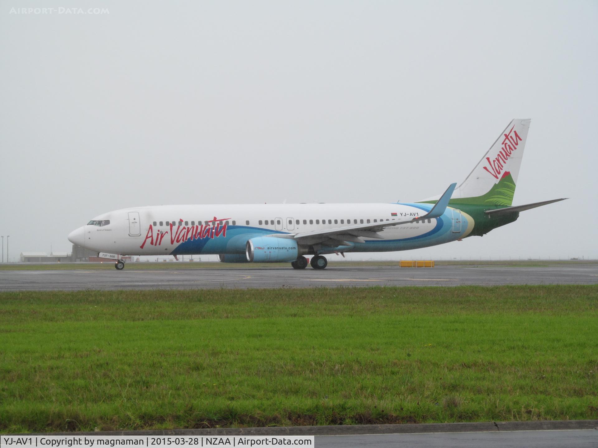 YJ-AV1, 2007 Boeing 737-8Q8 C/N 30734, Back to Port Villa - daily flight I think.
