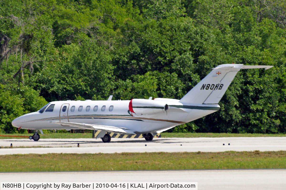 N80HB, 2007 Cessna 525B CitationJet CJ3 C/N 525B-0163, Cessna Citation Jet CJ3 [525B-0163] Lakeland-Linder~N 16/04/2010