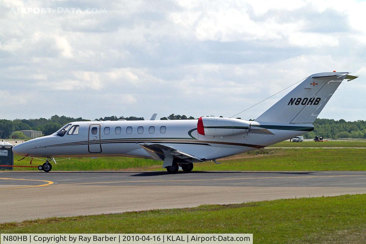 N80HB, 2007 Cessna 525B CitationJet CJ3 C/N 525B-0163, Cessna Citation Jet CJ3 [525B-0163] Lakeland-Linder~N 16/04/2010