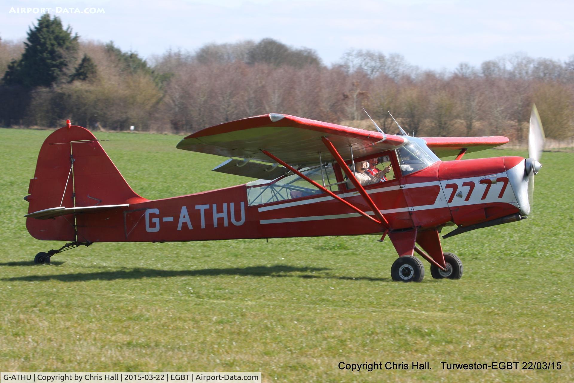 G-ATHU, 1945 Beagle A-61 Terrier C/N AUS/127/FM, at the Vintage Aircraft Club spring rally