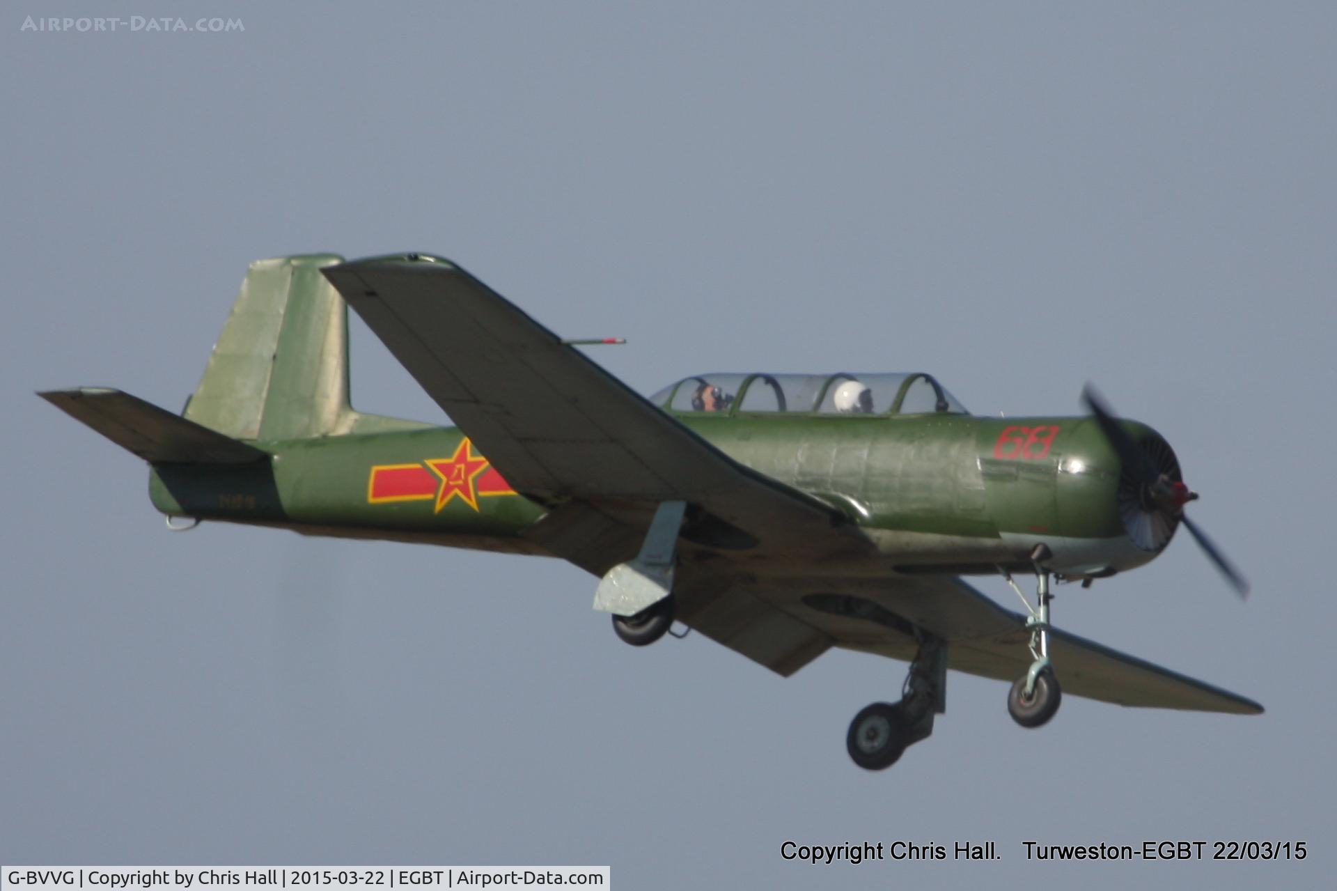 G-BVVG, 1966 Nanchang CJ-6A Chujiao C/N 2751219, at the Vintage Aircraft Club spring rally