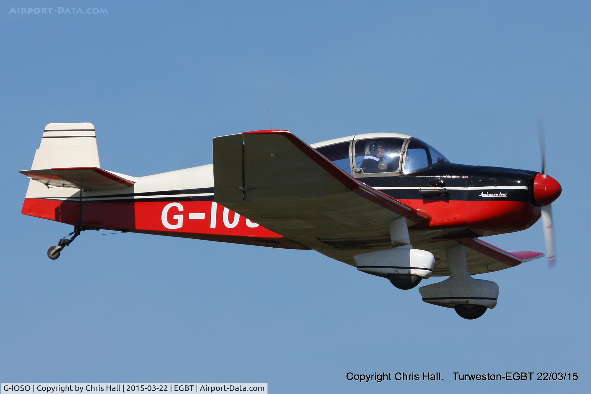 G-IOSO, 1961 CEA Jodel DR.1050 Ambassadeur C/N 46, at the Vintage Aircraft Club spring rally