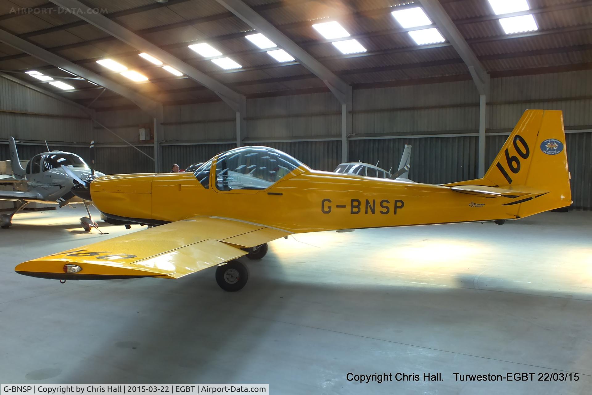 G-BNSP, 1987 Slingsby T-67M Firefly Mk2 C/N 2044, hangared at Turweston