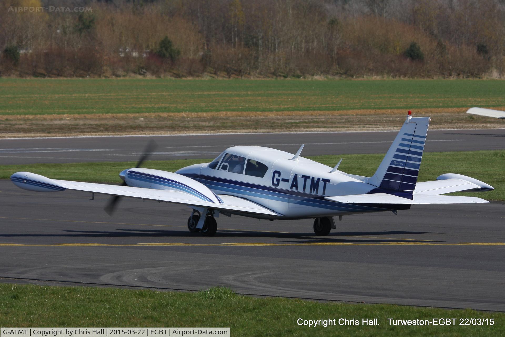 G-ATMT, 1964 Piper PA-30-160 Twin Comanche Twin Comanche C/N 30-439, at the Vintage Aircraft Club spring rally