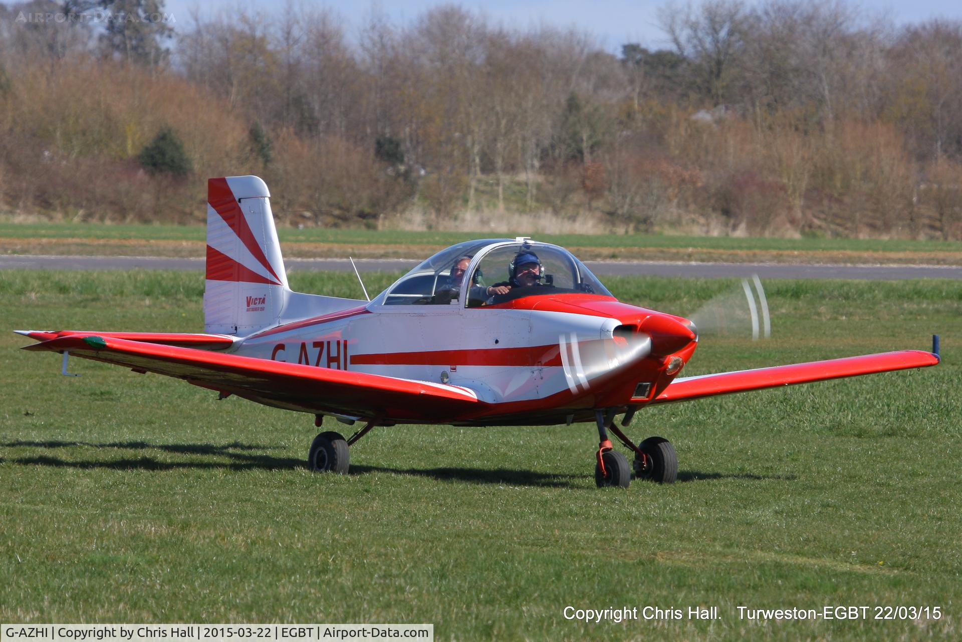 G-AZHI, 1971 AESL Glos-Airtourer Super 150/T5 C/N A540, at the Vintage Aircraft Club spring rally