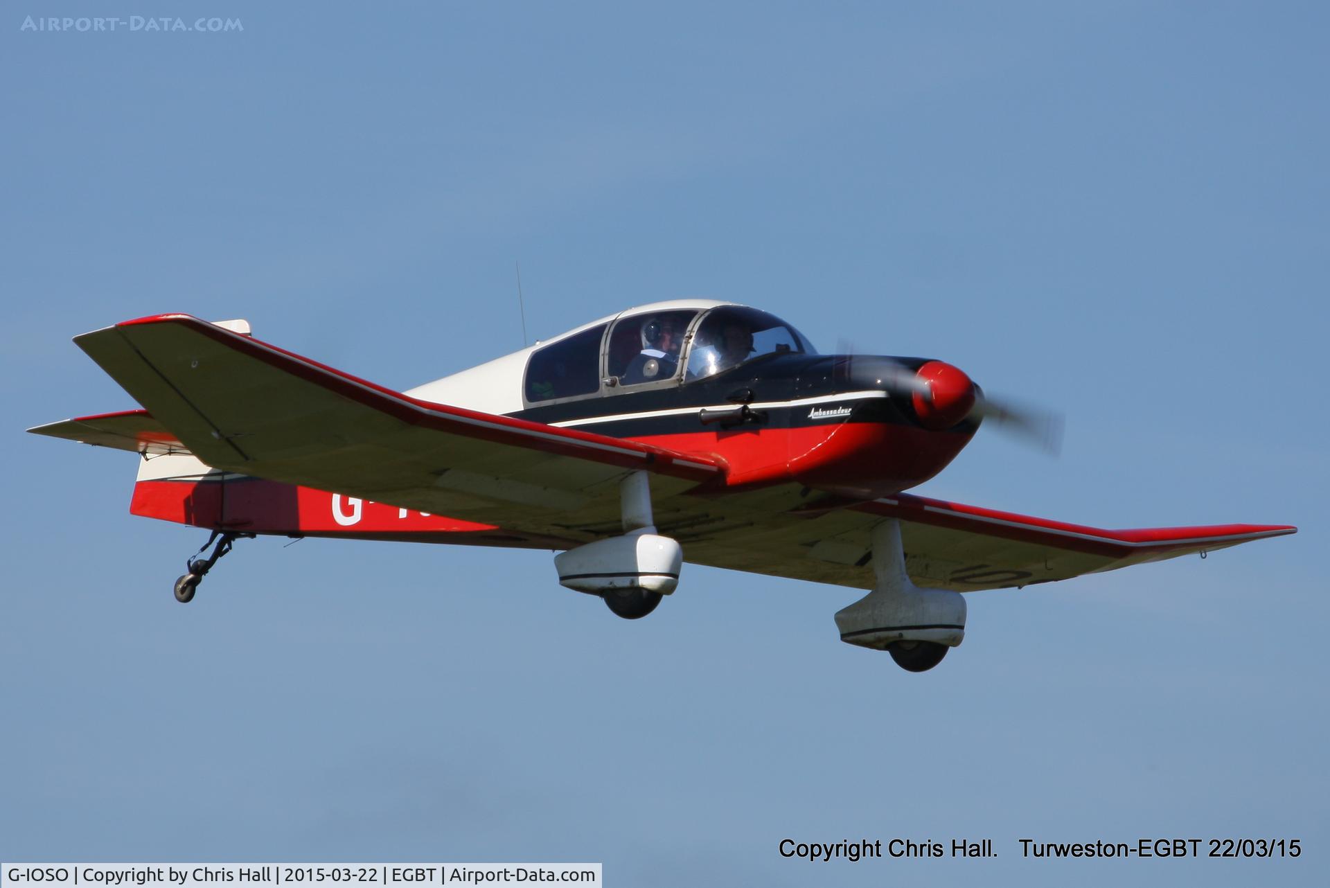 G-IOSO, 1961 CEA Jodel DR.1050 Ambassadeur C/N 46, at the Vintage Aircraft Club spring rally