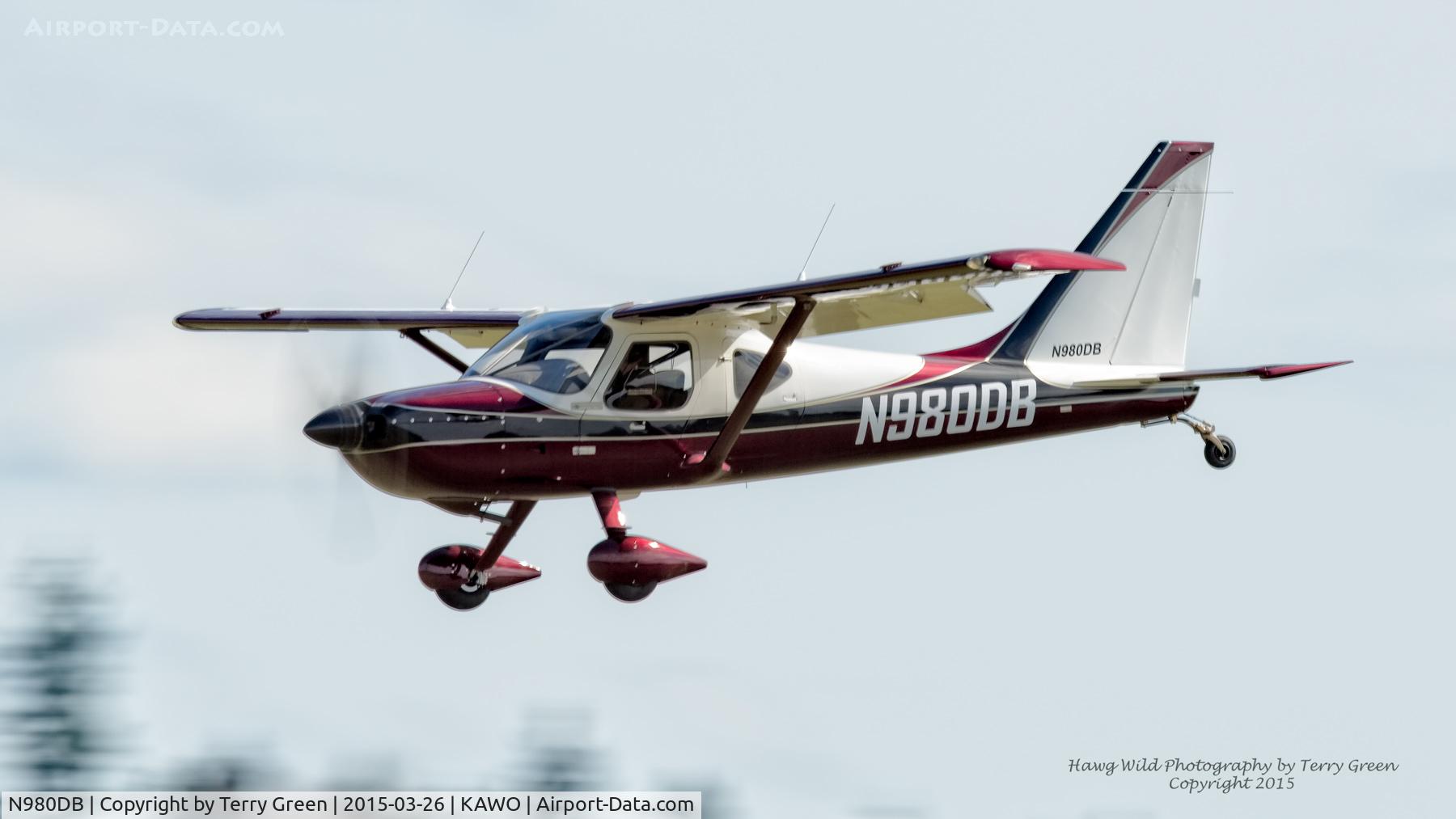 N980DB, Glasair GS-2 Sportsman C/N 7331, Arlington Airport