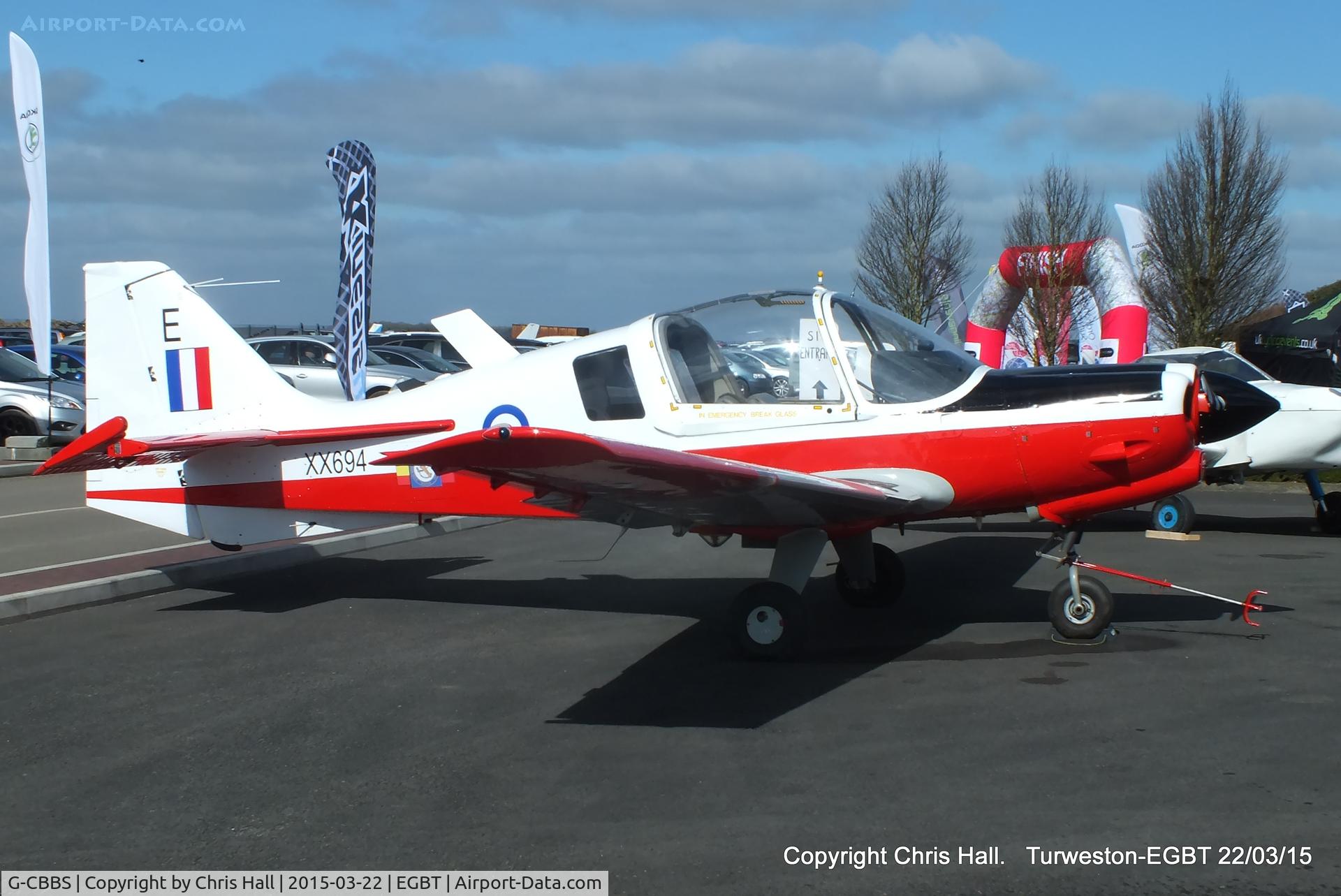 G-CBBS, 1973 Scottish Aviation Bulldog T.1 C/N BH120/343, at the Vintage Aircraft Club spring rally