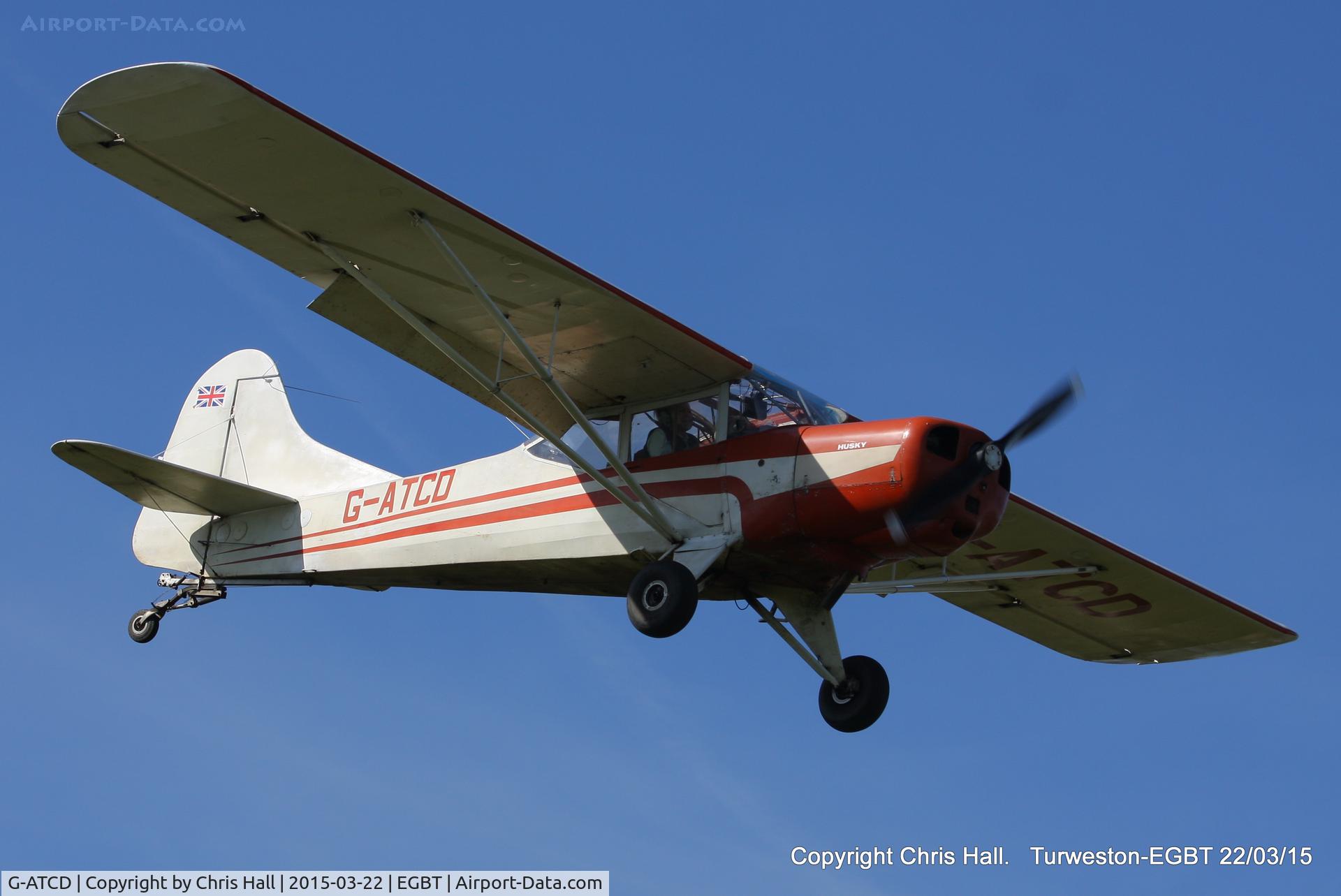 G-ATCD, 1965 Beagle D-5/180 Husky C/N 3683, at the Vintage Aircraft Club spring rally