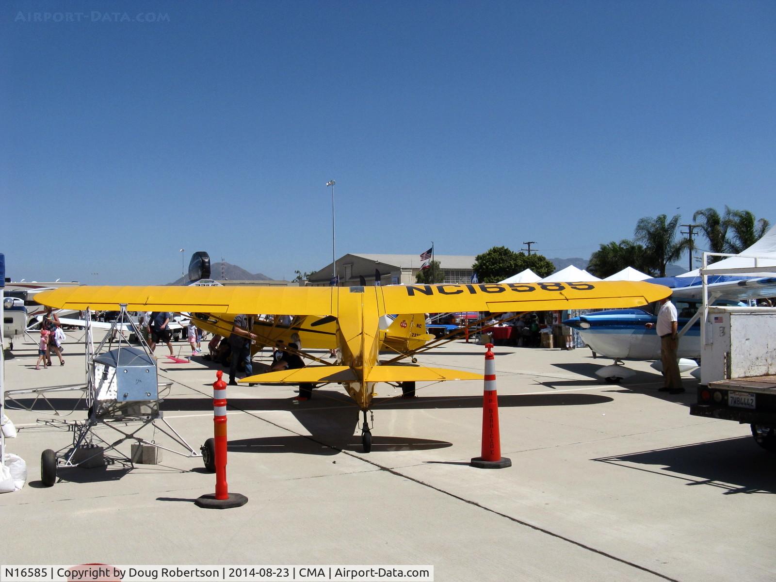 N16585, 1946 Piper J-3C-65 Cub C/N RH 17868, 1946 Piper Hoesch J3C-65 CUB, Continental C85 85 Hp upgrade, Experimental class