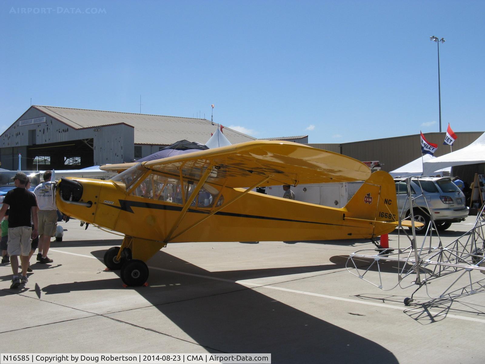 N16585, 1946 Piper J-3C-65 Cub C/N RH 17868, 1946 Piper Hoesch J3C-65 CUB, Continental C85 85 Hp upgrade, Experimental class