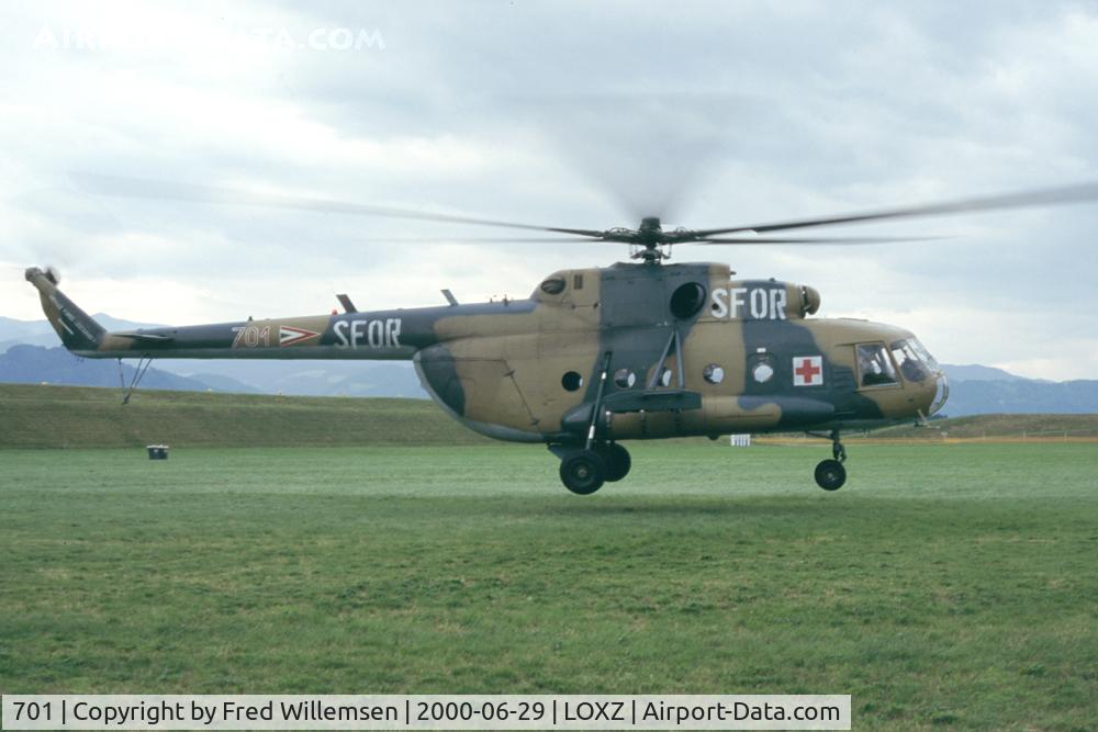 701, 1987 Mil Mi-17 Hip C/N 104M01, SFOR markings