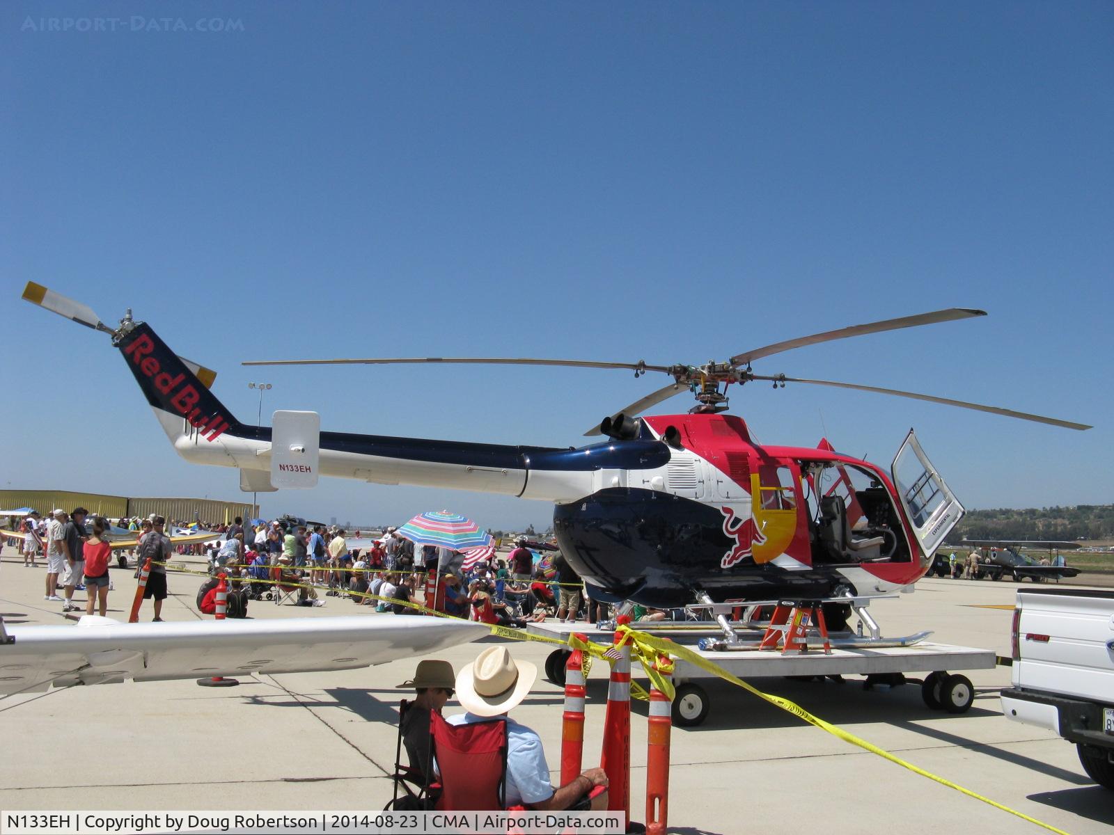 N133EH, 1982 MBB Bo-105CBS-4 C/N S-598, 1982 Messerschmitt-Bolkow-Blohm Gmbh BO105 CBS4 of RED BULL, 2 Rolls Royce Allison 250 20C Turboshafts 420 shp ea. Modified, Only helo FAA-approved for unlimited aerobatics (except outside loops). Experimental Class
