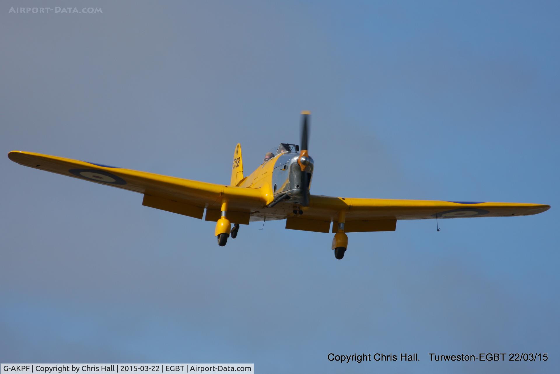 G-AKPF, 1941 Miles M14A Hawk Trainer 3 C/N 2228, at the Vintage Aircraft Club spring rally