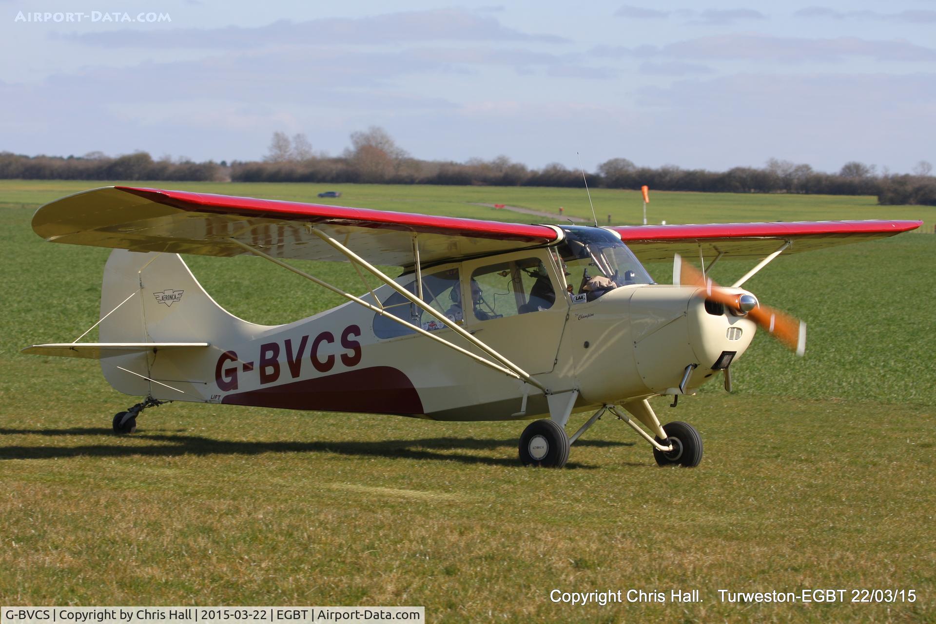 G-BVCS, 1946 Aeronca 7AC Champion C/N 7AC-1346, at the Vintage Aircraft Club spring rally