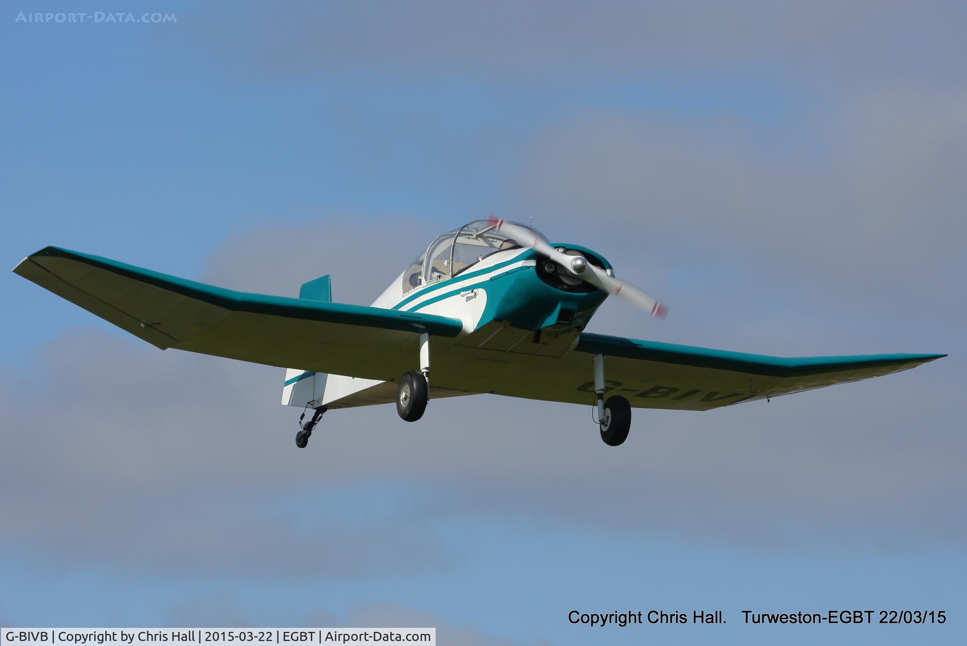 G-BIVB, 1960 Jodel D-112 C/N 1009, at the Vintage Aircraft Club spring rally