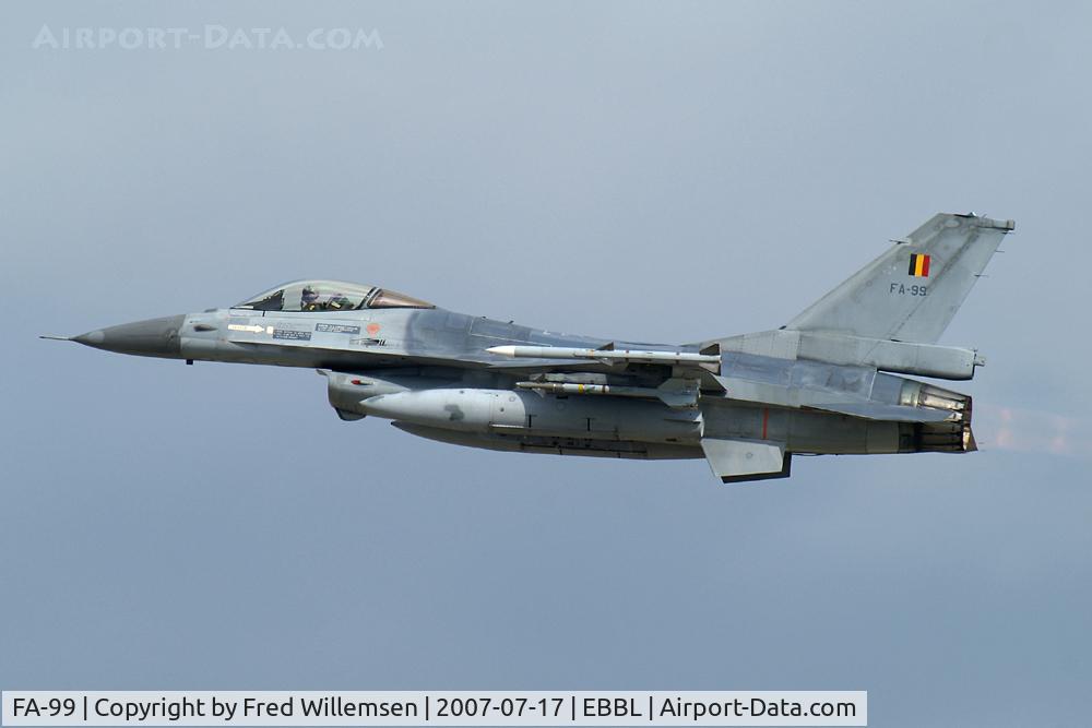 FA-99, SABCA F-16AM Fighting Falcon C/N 6H-99, 