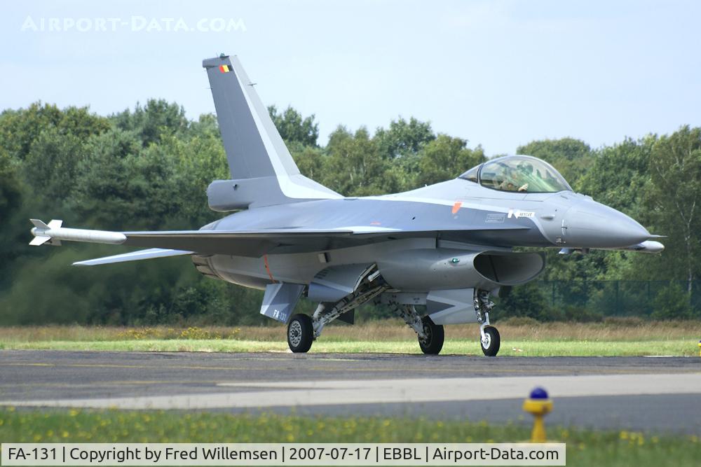 FA-131, 1991 SABCA F-16AM Fighting Falcon C/N 6H-131, 2WING