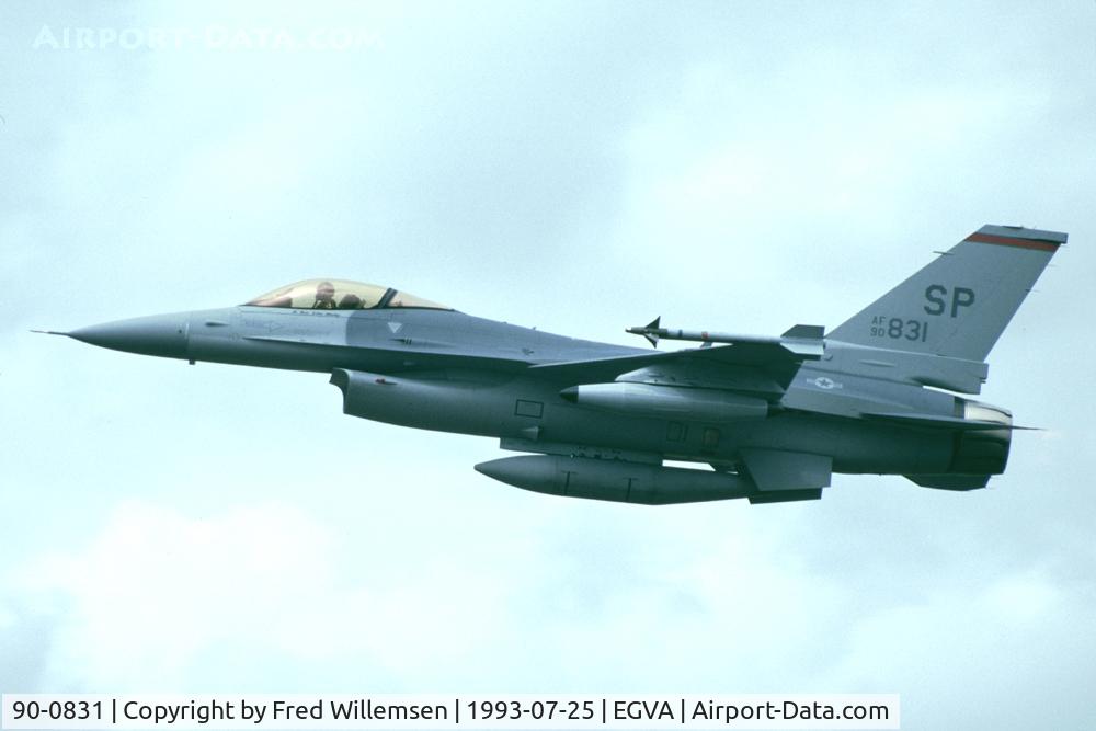 90-0831, 1990 General Dynamics F-16C Fighting Falcon C/N CC-31, 