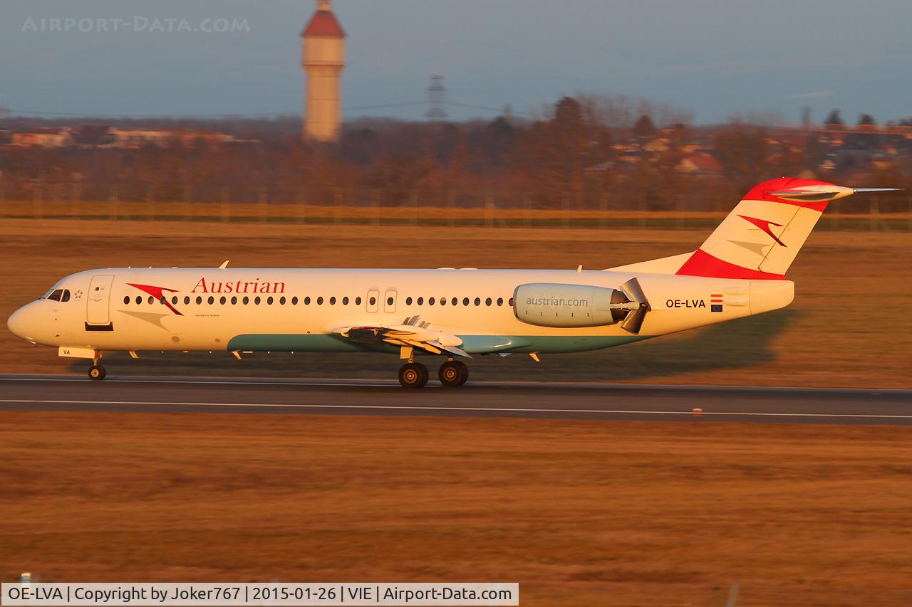 OE-LVA, 1994 Fokker 100 (F-28-0100) C/N 11490, Austrian Airlines
