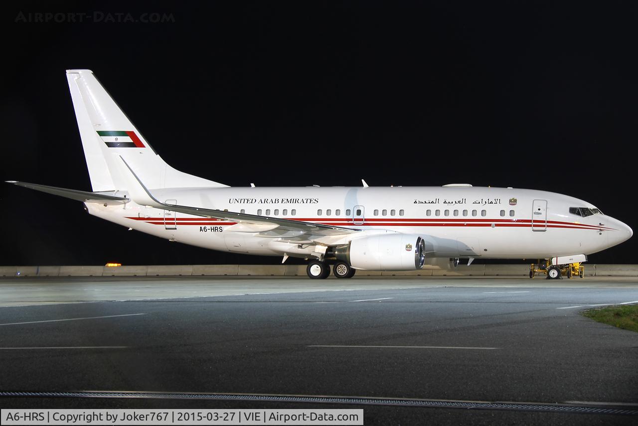 A6-HRS, Boeing 737-7E0 BBJ C/N 29251, Dubai Air Wing / Royal Flight