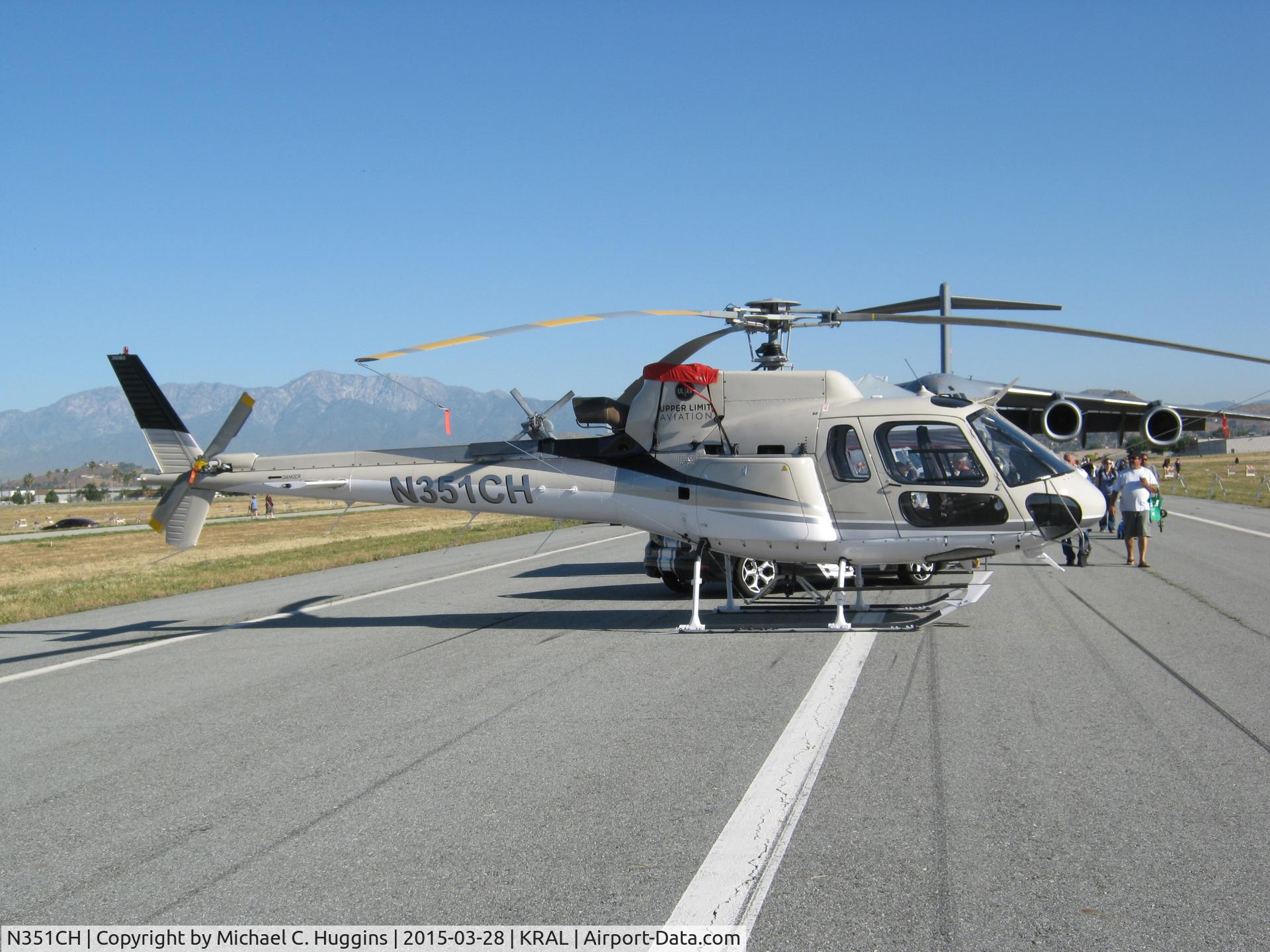 N351CH, 2002 Eurocopter AS-350B-3 Ecureuil Ecureuil C/N 3537, 2002 Eurocopter AS-350B-3 CN #3537 (N351CH) Riverside Municipal Airport Airshow, 3-28-2015