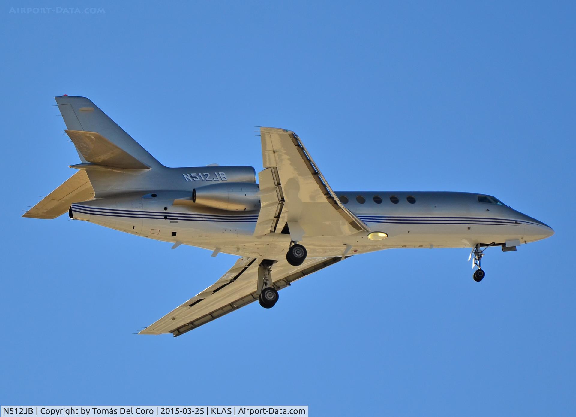 N512JB, Dassault Falcon 50 C/N 202, N512JB Dassault-Breguet FALCON 50 C/N 202 

Las Vegas - McCarran International Airport (LAS / KLAS)
USA - Nevada March 25, 2015
Photo: Tomás Del Coro