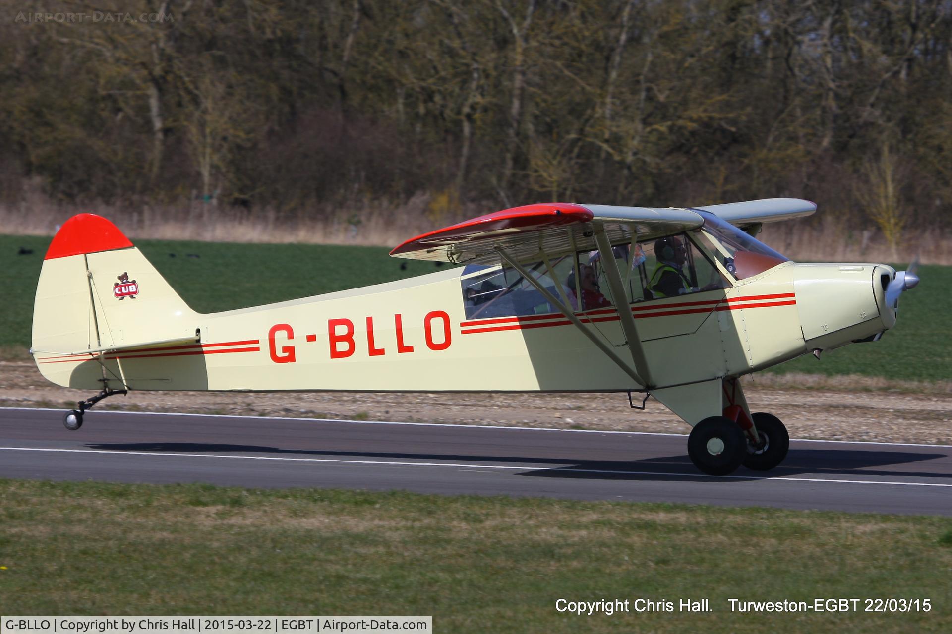 G-BLLO, 1953 Piper L-18C Super Cub (PA-18-95) C/N 18-3099, at the Vintage Aircraft Club spring rally