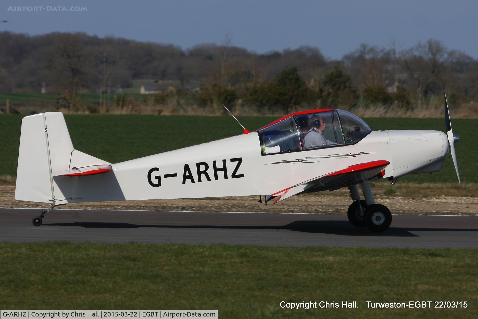 G-ARHZ, 1961 Rollason Druine D-62 Condor C/N PFA 247, at the Vintage Aircraft Club spring rally