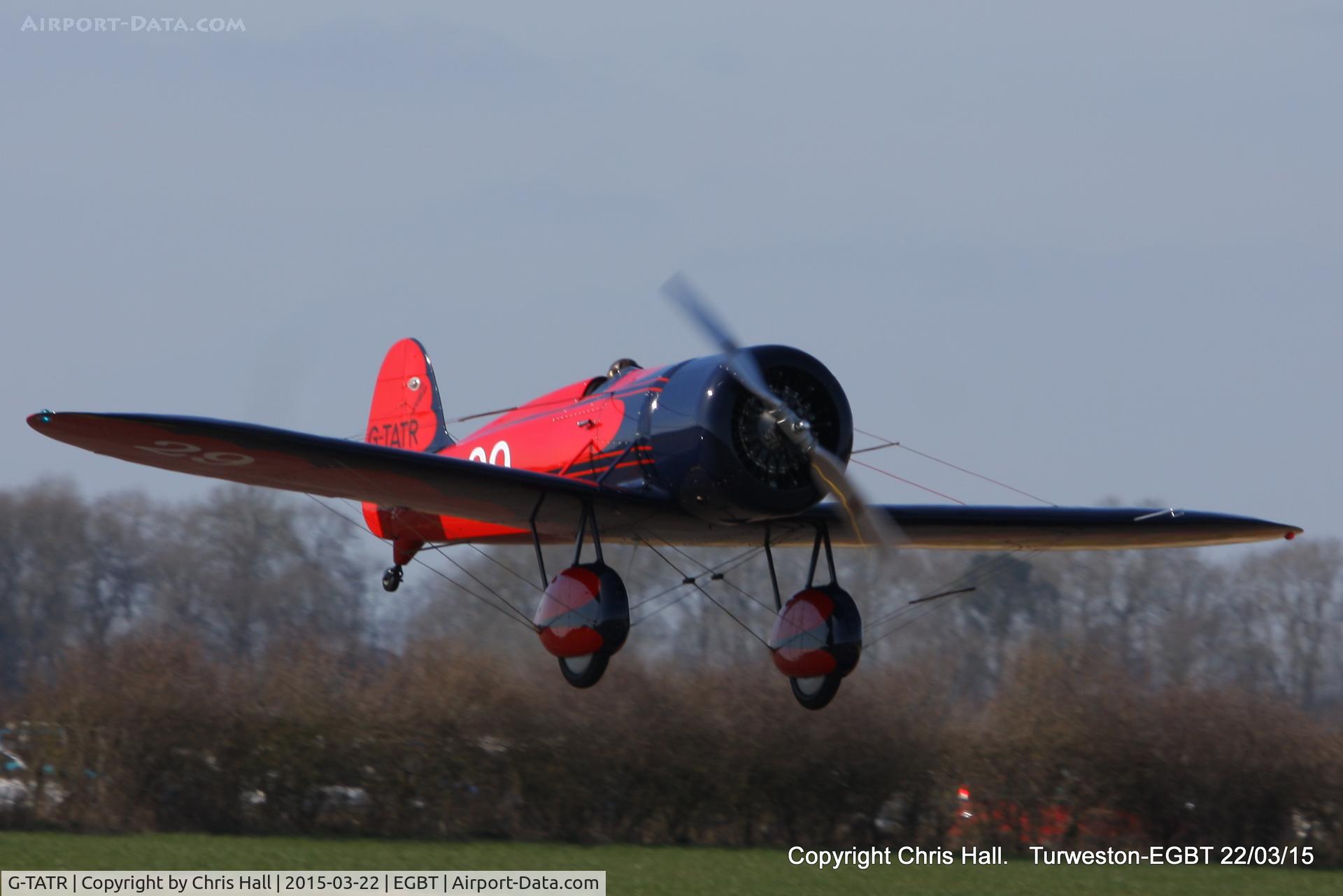 G-TATR, 2012 Travel Air Type R Racer Replica C/N LAA 362-14892, at the Vintage Aircraft Club spring rally