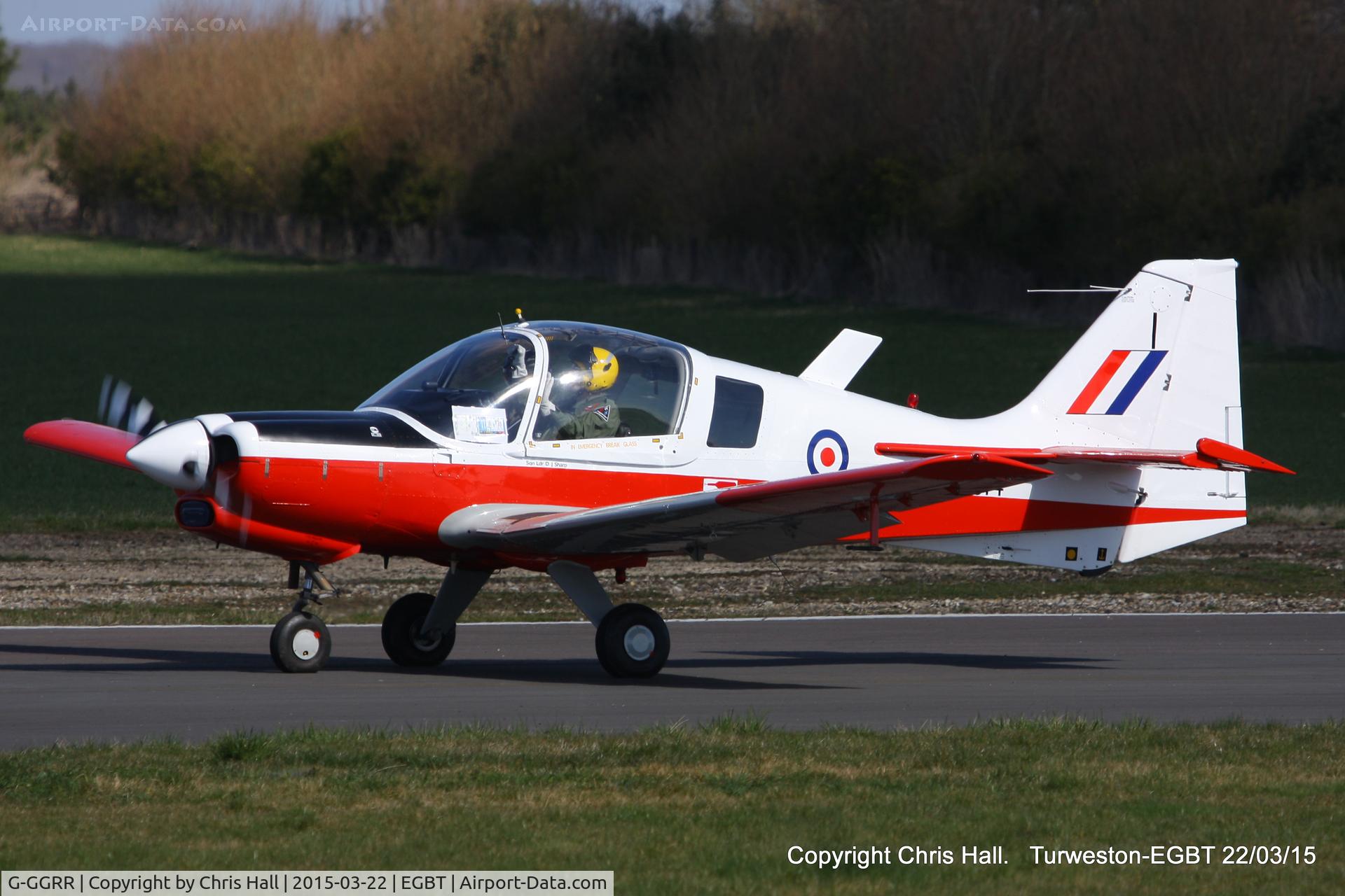 G-GGRR, 1974 Scottish Aviation Bulldog T.1 C/N BH120/272, at the Vintage Aircraft Club spring rally