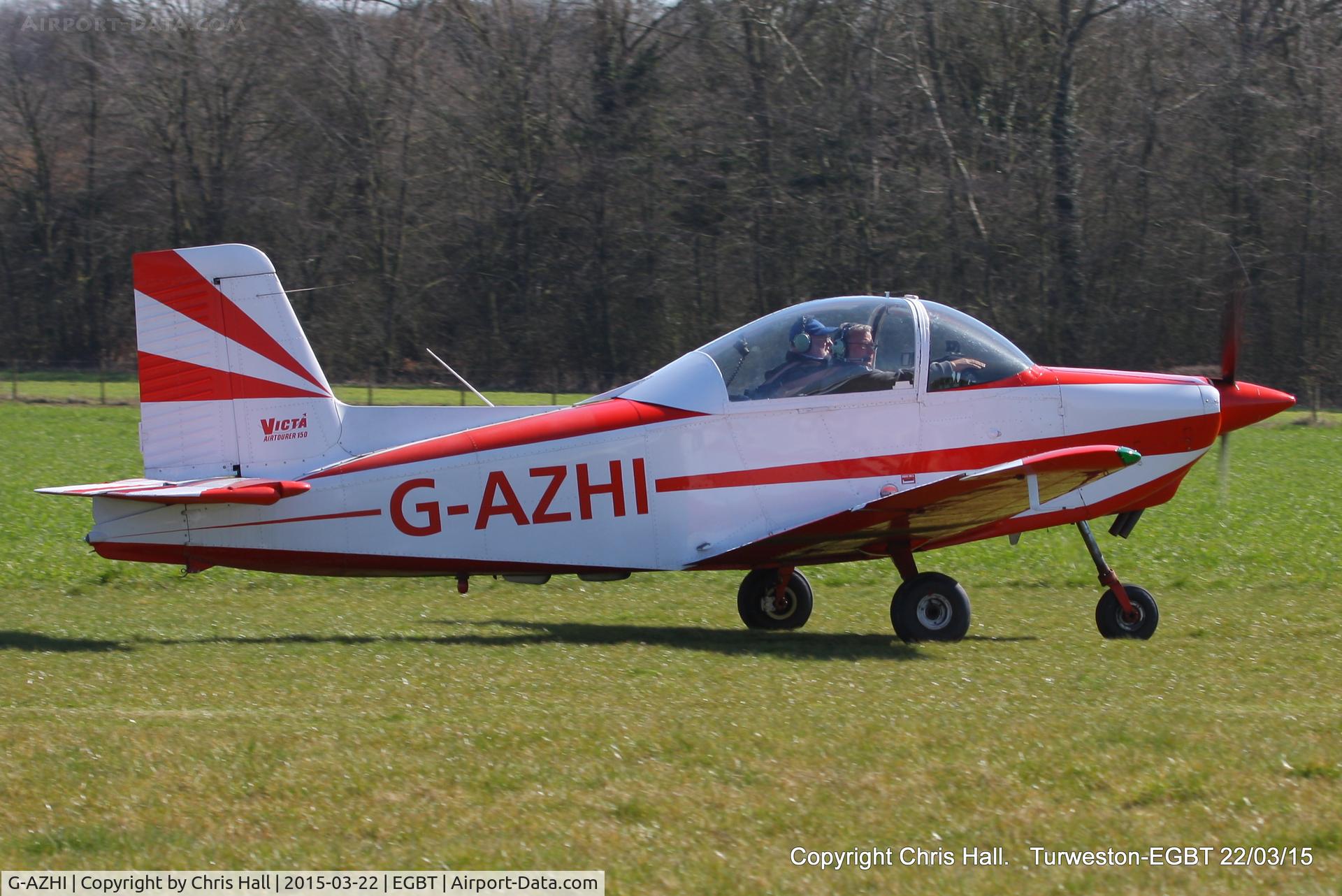 G-AZHI, 1971 AESL Glos-Airtourer Super 150/T5 C/N A540, at the Vintage Aircraft Club spring rally