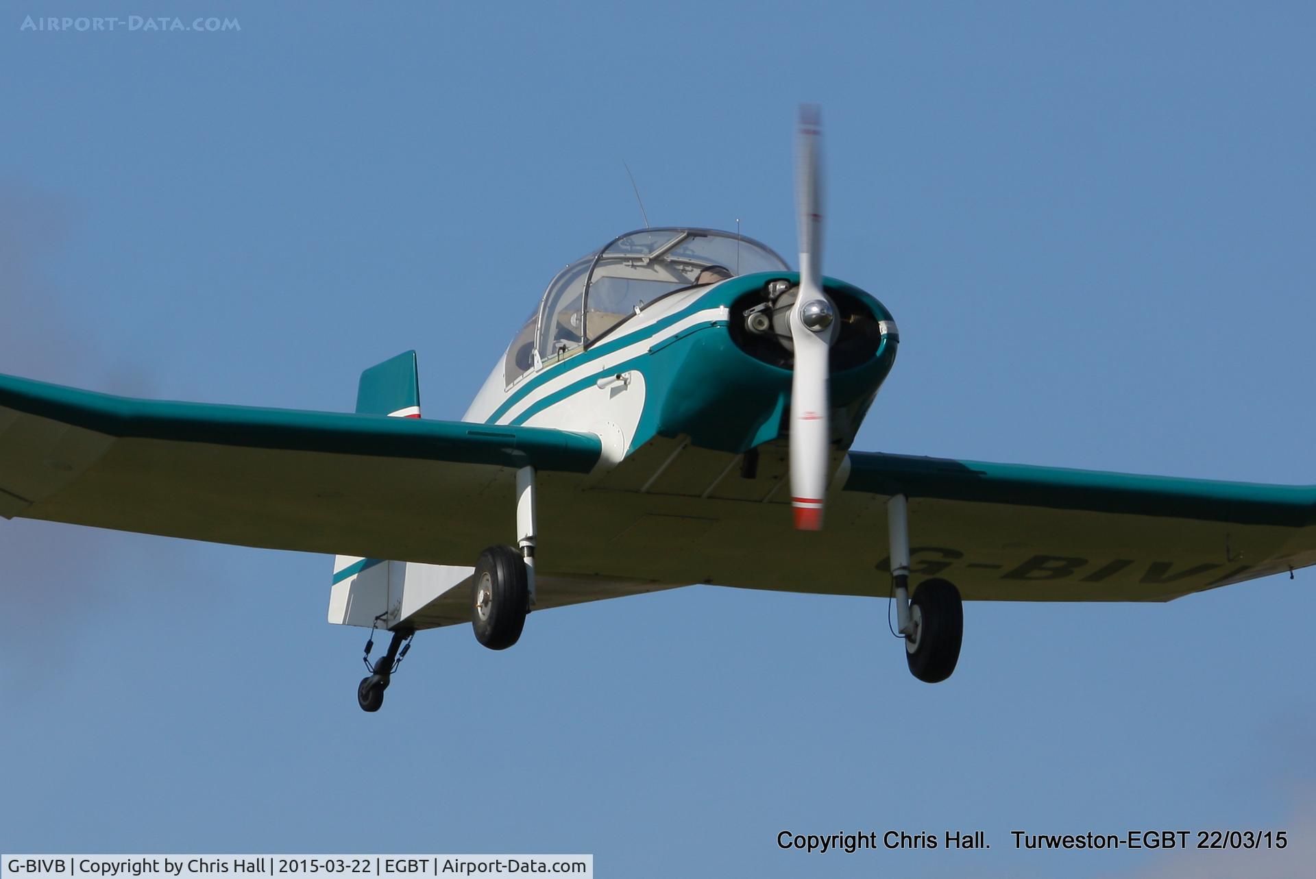 G-BIVB, 1960 Jodel D-112 C/N 1009, at the Vintage Aircraft Club spring rally