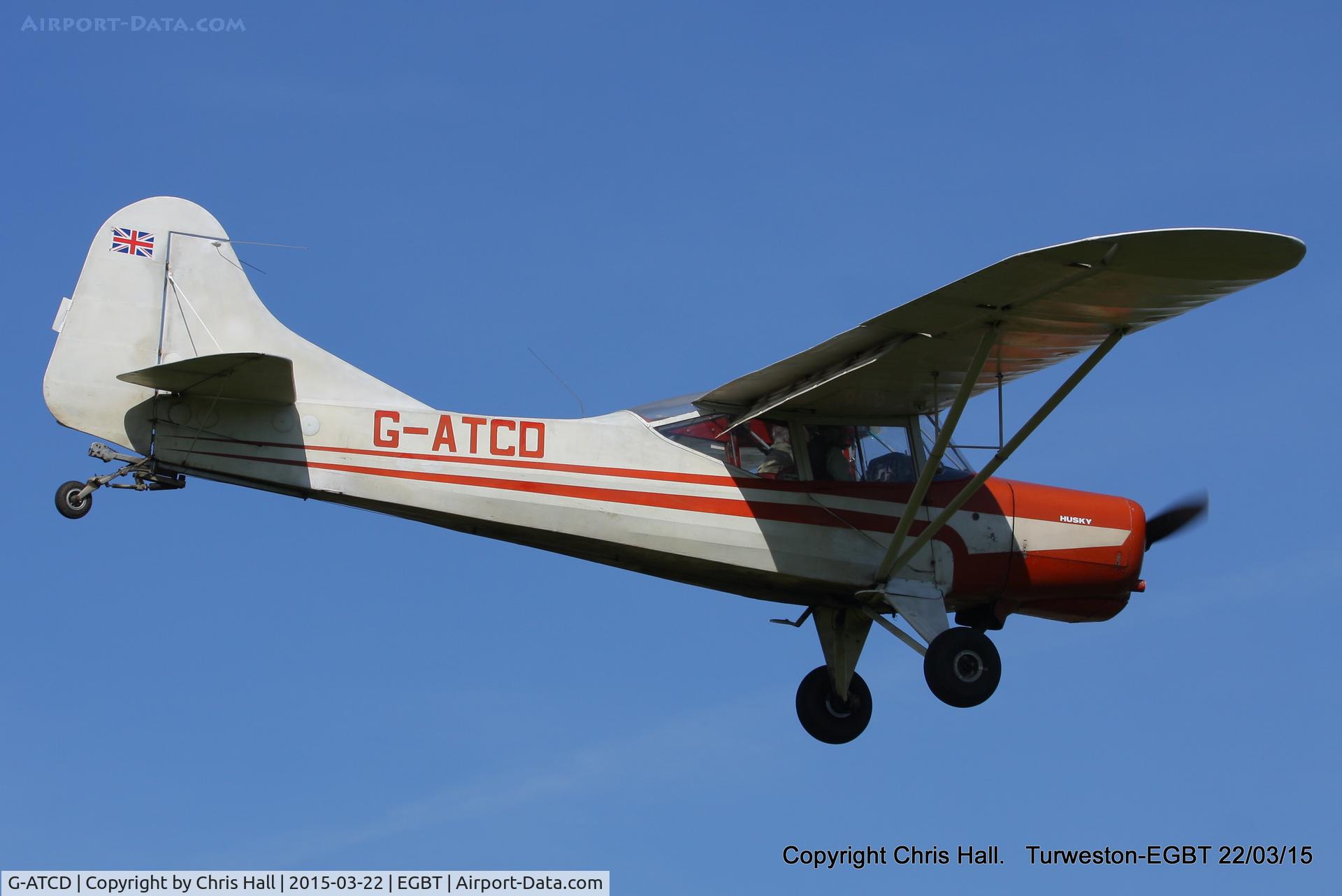 G-ATCD, 1965 Beagle D-5/180 Husky C/N 3683, at the Vintage Aircraft Club spring rally
