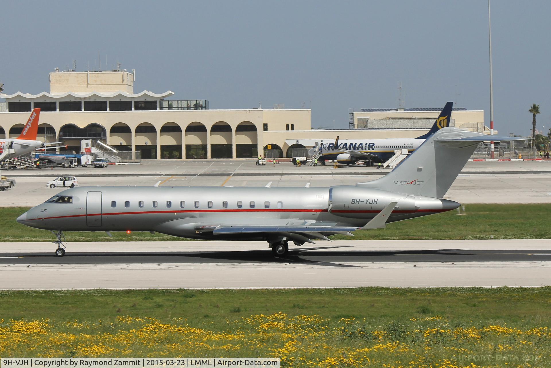 9H-VJH, 2013 Bombardier BD-700-1A10 Global 6000 C/N 9585, Bombardier BD-700 9H-VJH Vistajet