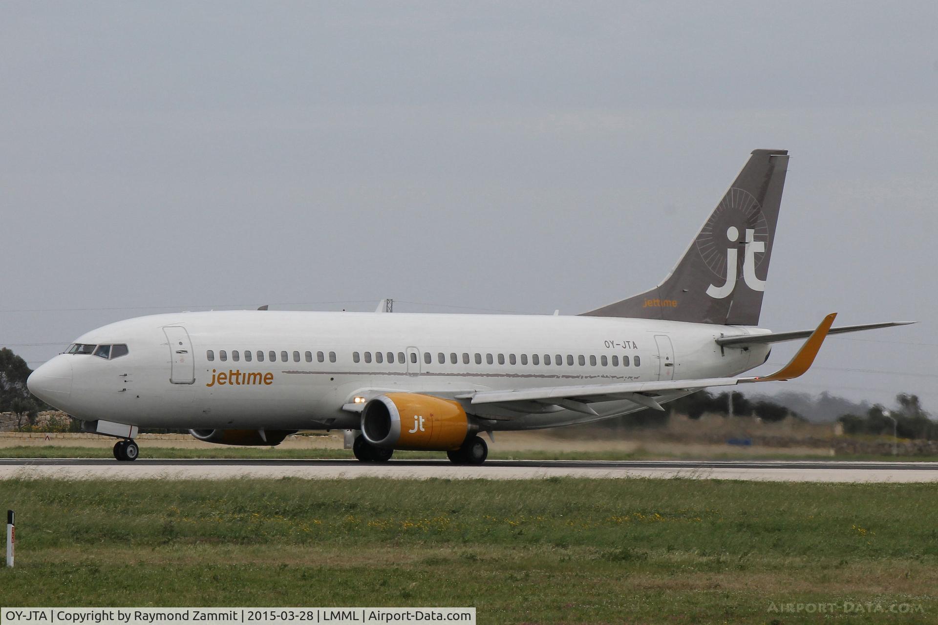 OY-JTA, 1987 Boeing 737-33A C/N 23631, B737-300 OY-JTA Jettime.
