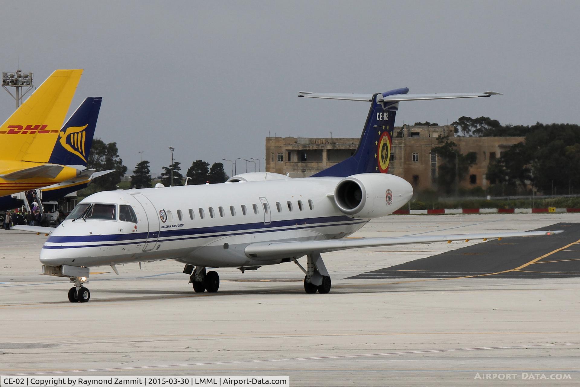 CE-02, 2001 Embraer ERJ-135LR (EMB-135LR) C/N 145480, Embraer ERJ135 CE-02 Belgian Air Force