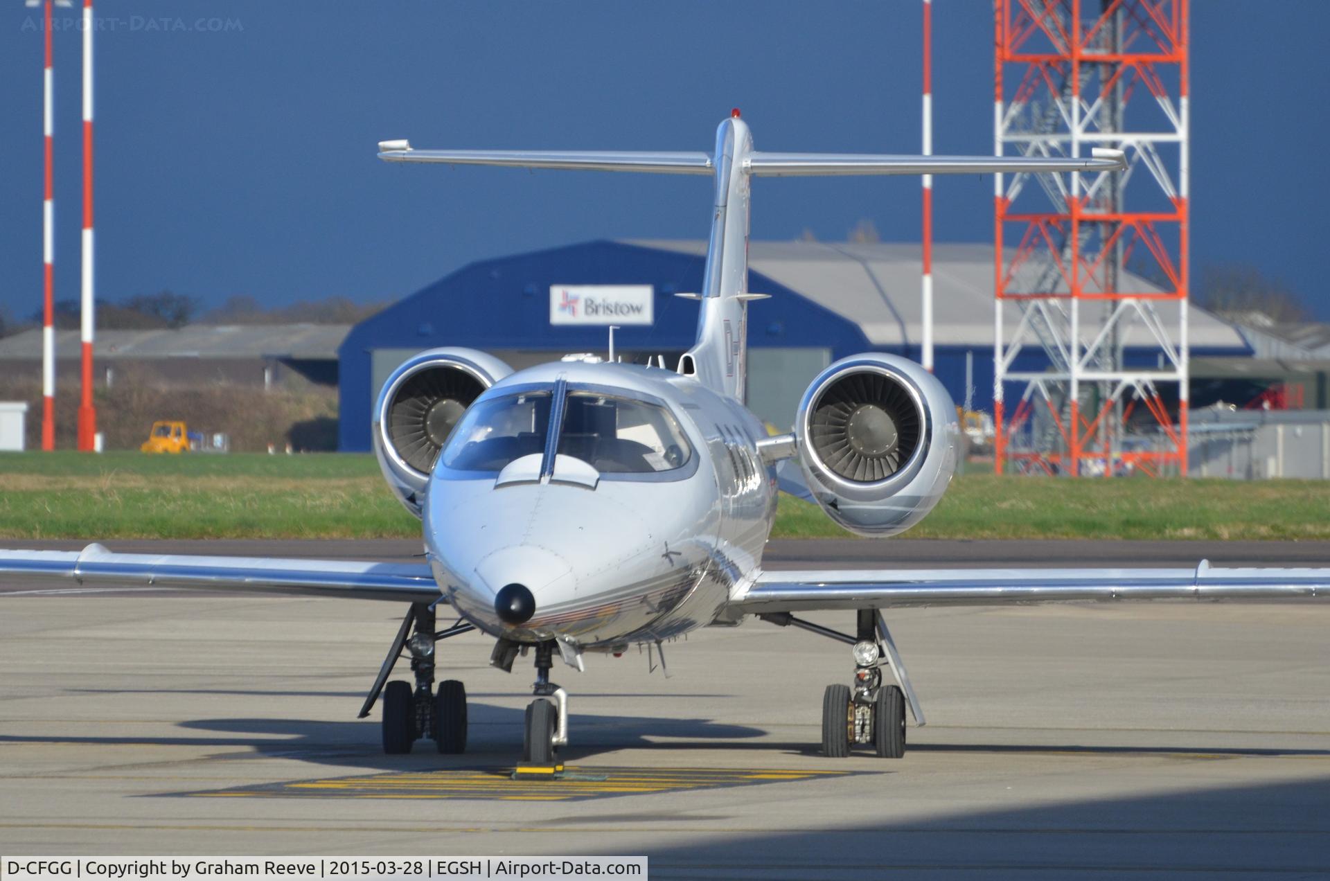 D-CFGG, 1981 Gates Learjet 36A C/N 36A-048, Parked at Norwich.