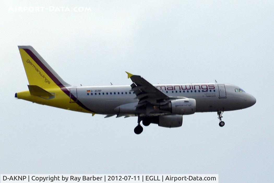 D-AKNP, 1999 Airbus A319-112 C/N 1155, Airbus A319-112 [1155] (Germanwings) Home~G 11/07/2012