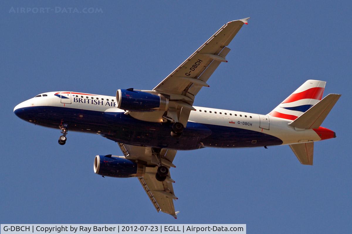 G-DBCH, 2006 Airbus A319-131 C/N 2697, Airbus A319-131 [2697] (British Airways) Home~G 23/07/2012. On approach 27R.