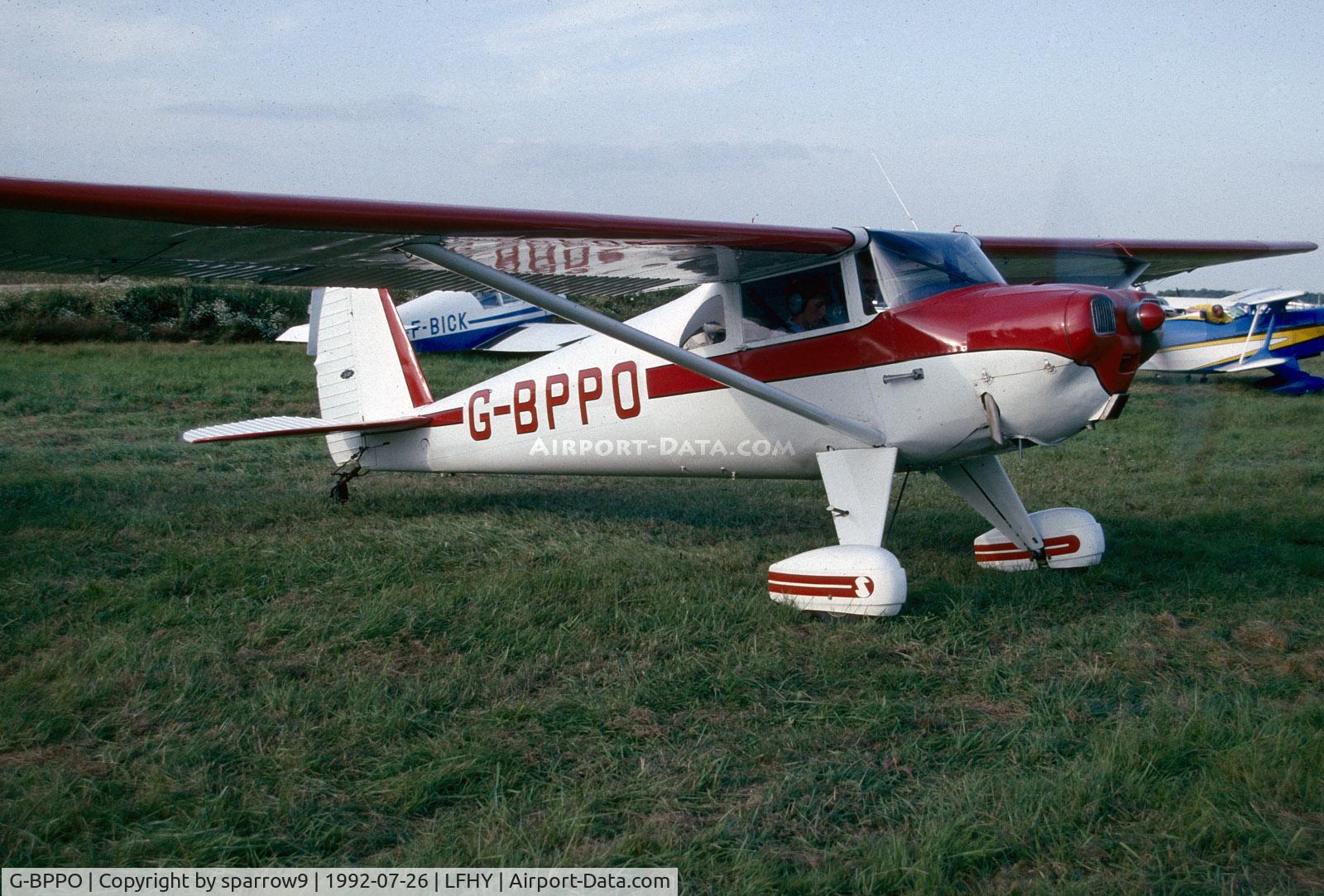 G-BPPO, 1946 Luscombe 8A C/N 2541, EAA-Meet Moulins. Scanned from a slide.