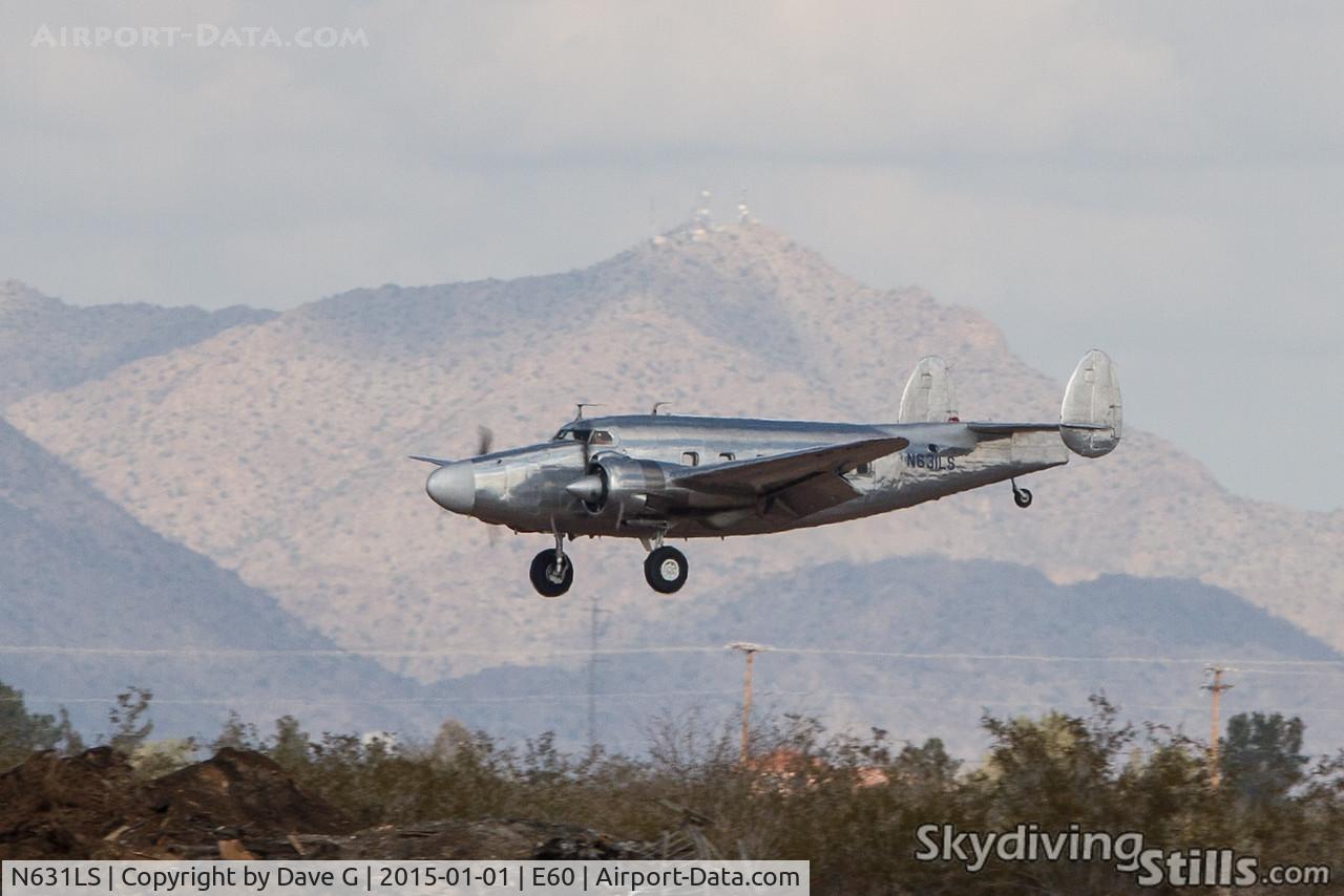 N631LS, 1943 Lockheed-PacAero R50-5 Learstar C/N 18-2404, On final at Eloy, AZ
