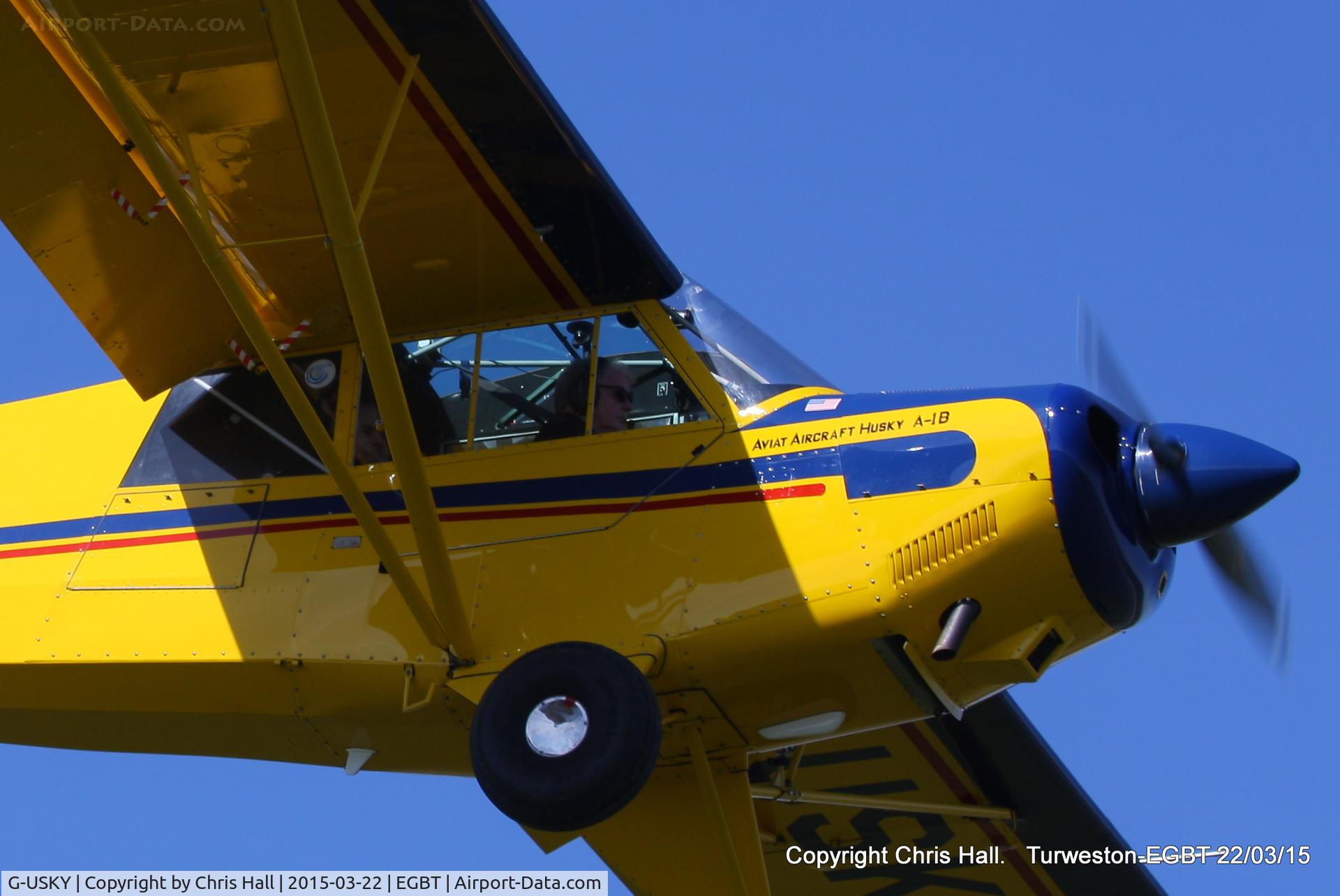 G-USKY, 2004 Aviat A-1B Husky C/N 2261, at the Vintage Aircraft Club spring rally