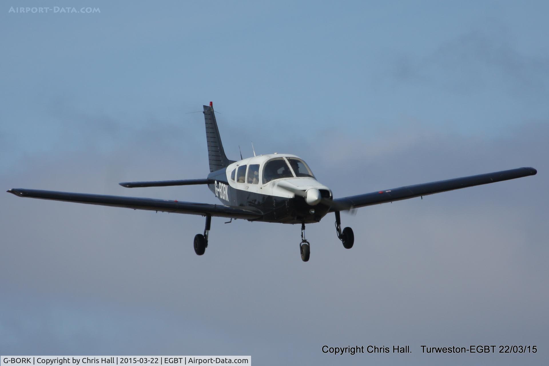 G-BORK, 1981 Piper PA-28-161 Cherokee Warrior II C/N 28-8116095, at the Vintage Aircraft Club spring rally
