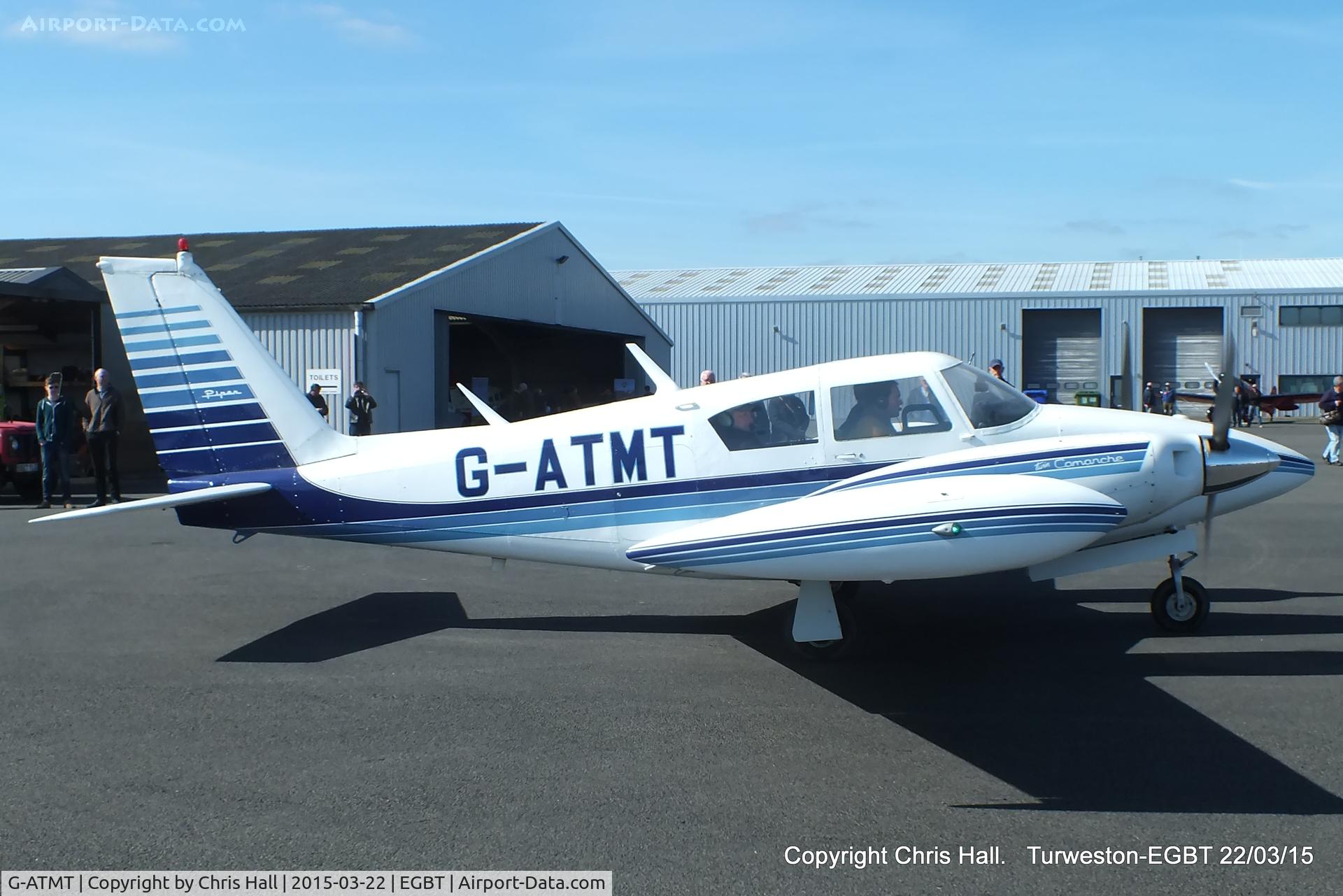 G-ATMT, 1964 Piper PA-30-160 Twin Comanche Twin Comanche C/N 30-439, at the Vintage Aircraft Club spring rally