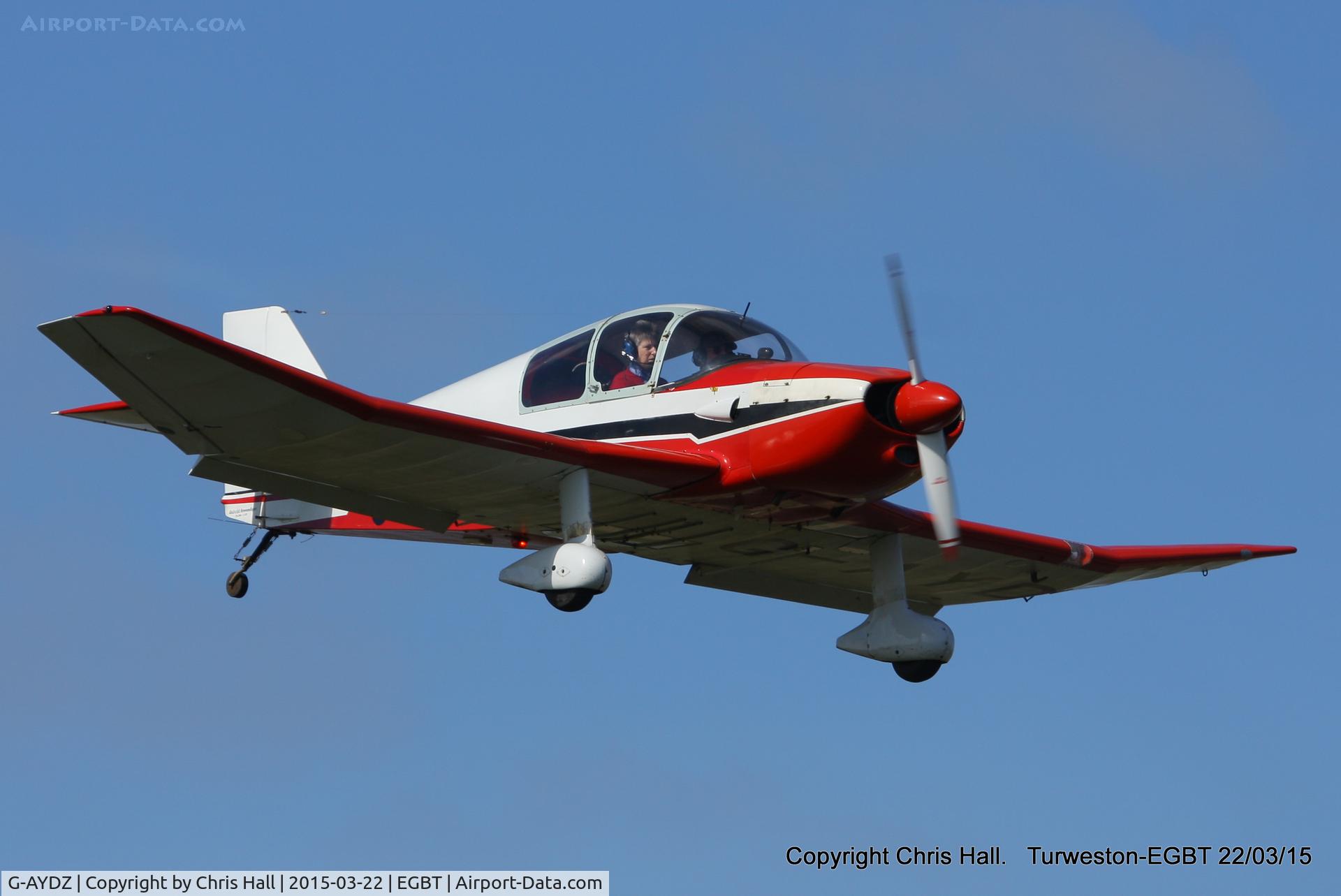 G-AYDZ, 1965 CEA Jodel DR-200 C/N 1, at the Vintage Aircraft Club spring rally