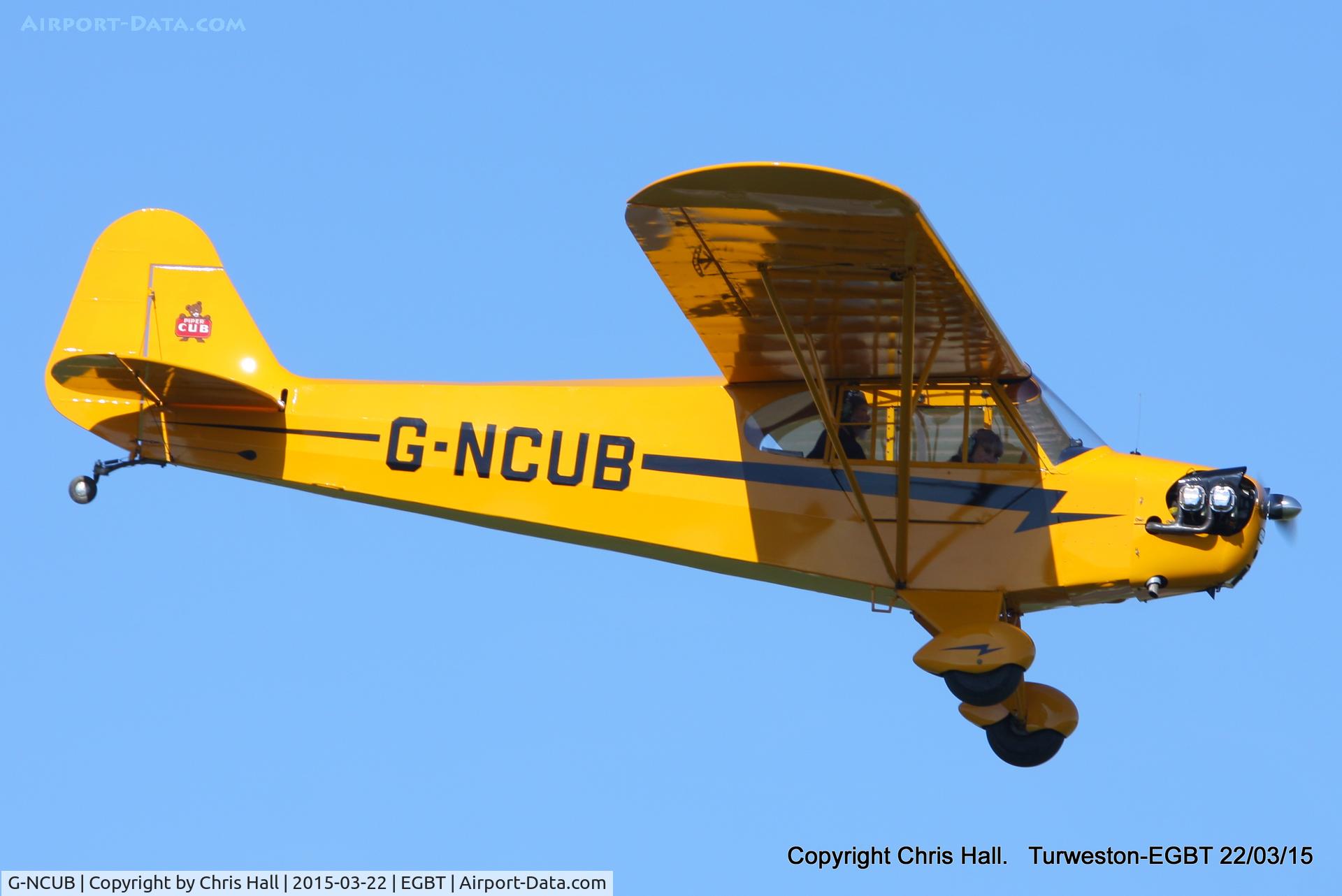 G-NCUB, 1944 Piper L-4H Grasshopper (J3C-65D) C/N 11599, at the Vintage Aircraft Club spring rally
