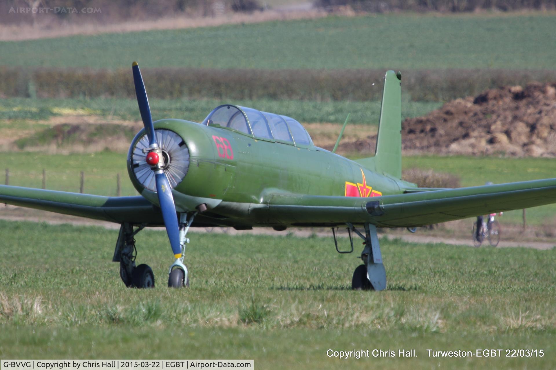 G-BVVG, 1966 Nanchang CJ-6A Chujiao C/N 2751219, at the Vintage Aircraft Club spring rally
