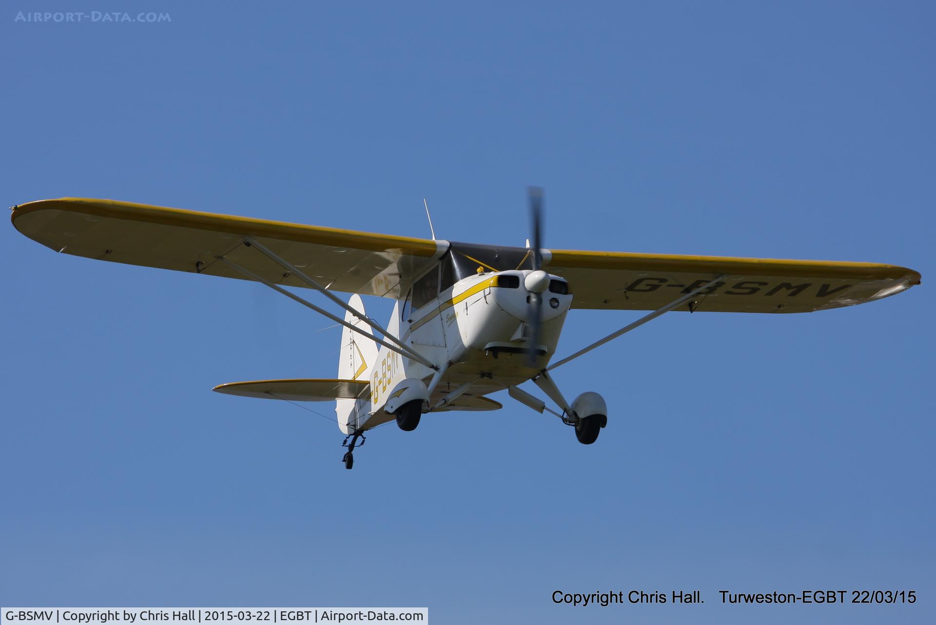 G-BSMV, 1948 Piper PA-17 Vagabond C/N 17-94, at the Vintage Aircraft Club spring rally